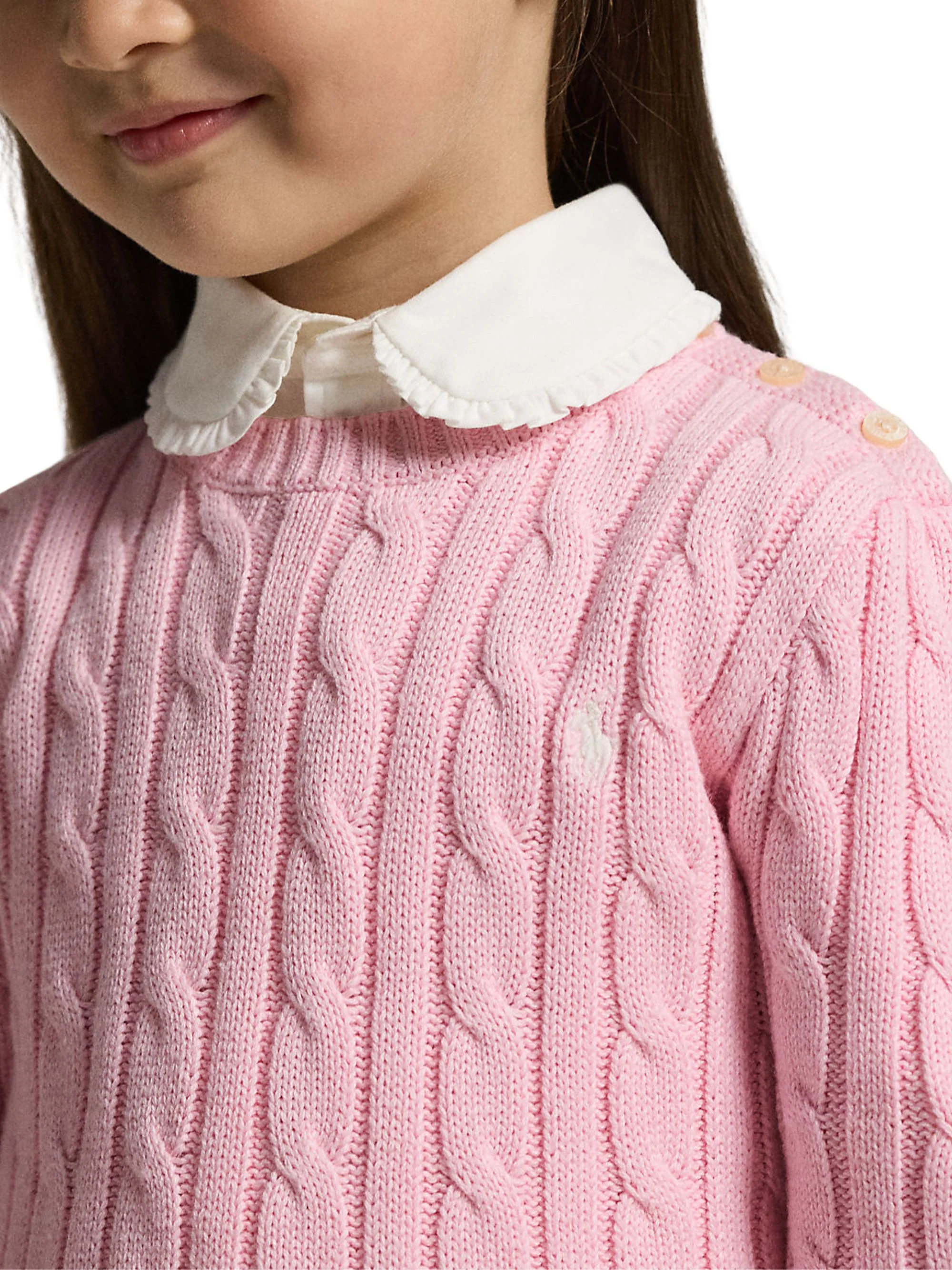 Ralph Lauren Mini Cotton Sweater for Girls - Image 3