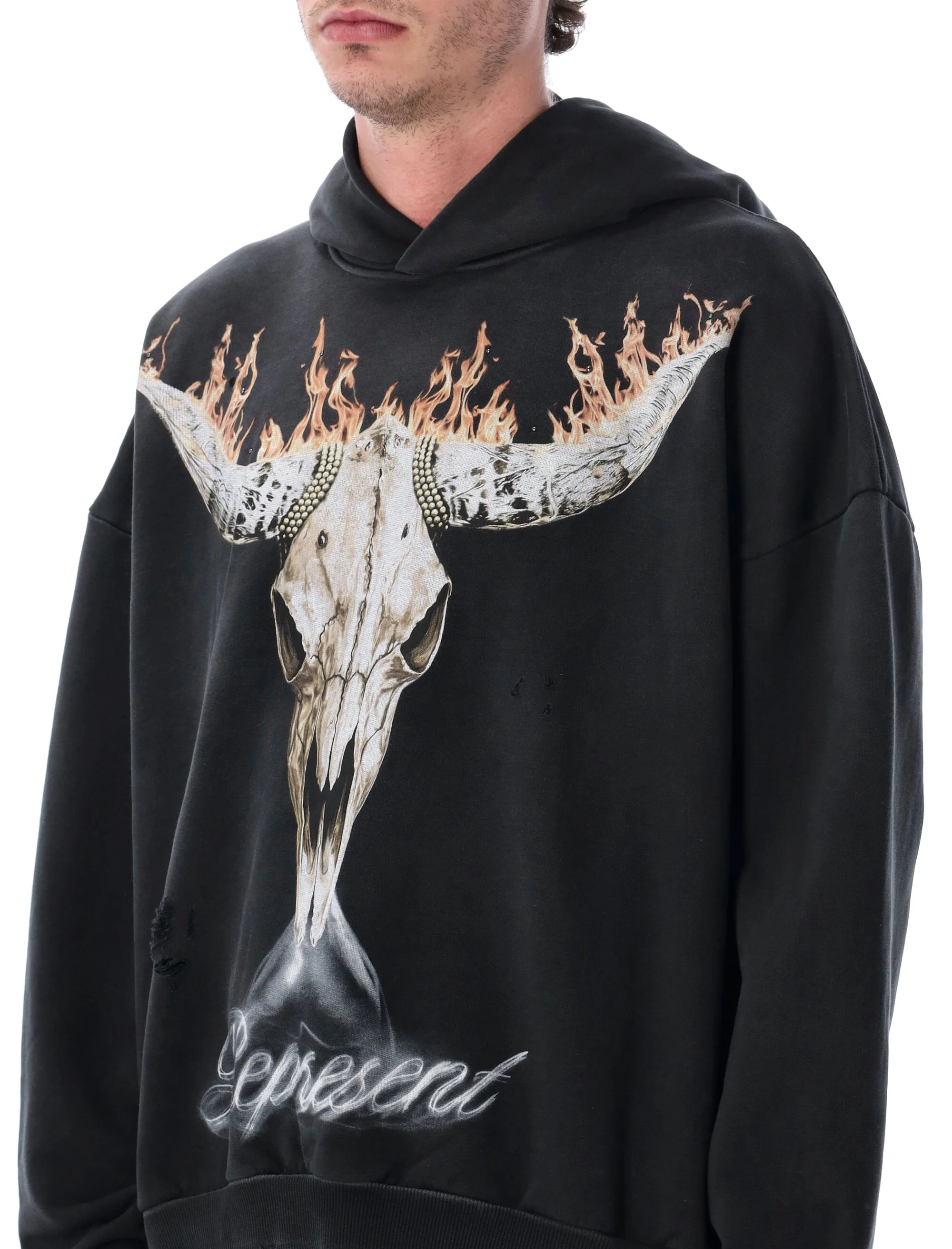 Represent Men's Stained Black Iconic T-Shirt - Image 3