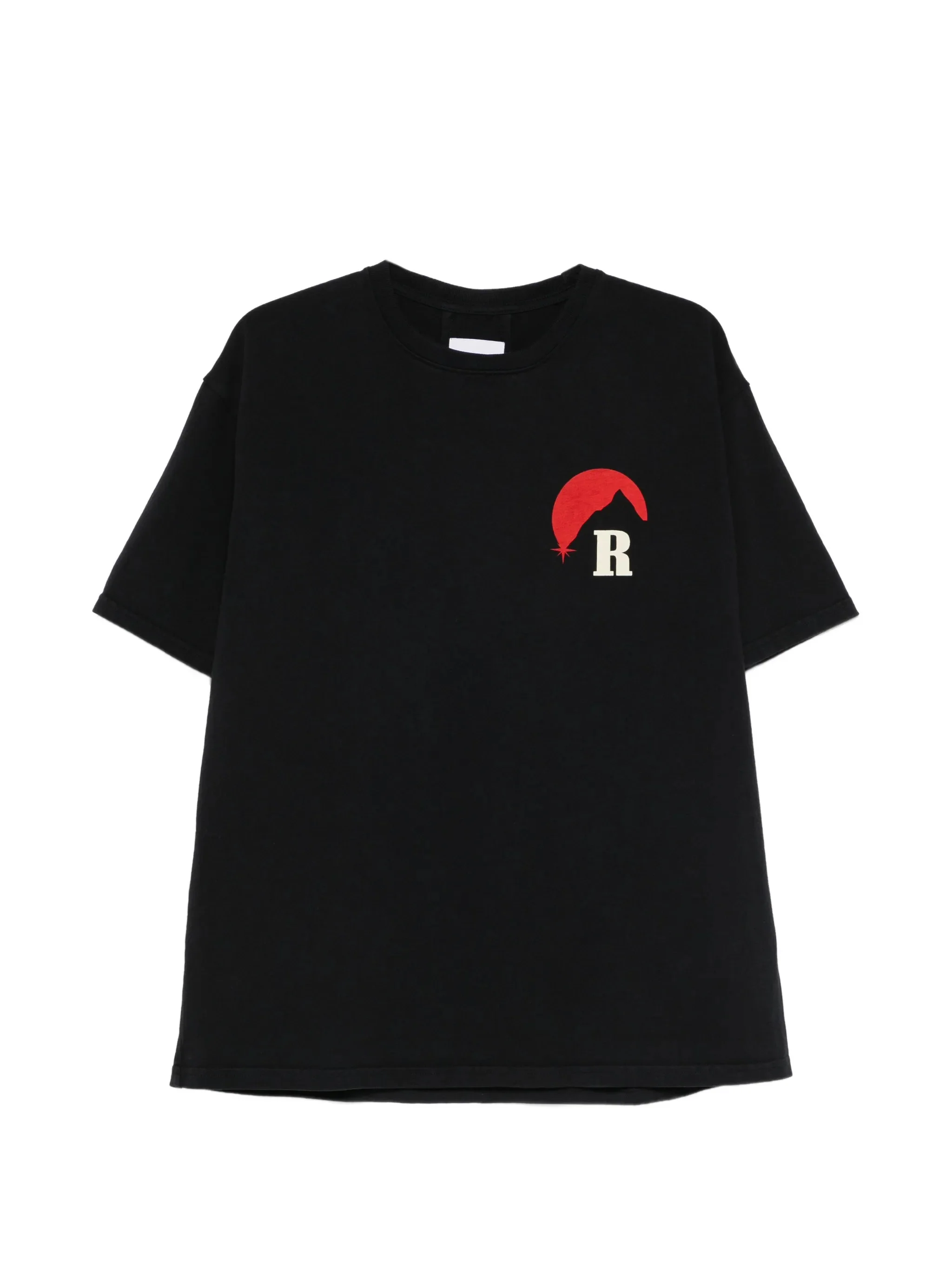 Rhude Crewneck Sweatshirt Tee for Men, Chest & Back Print, 100% Cotton