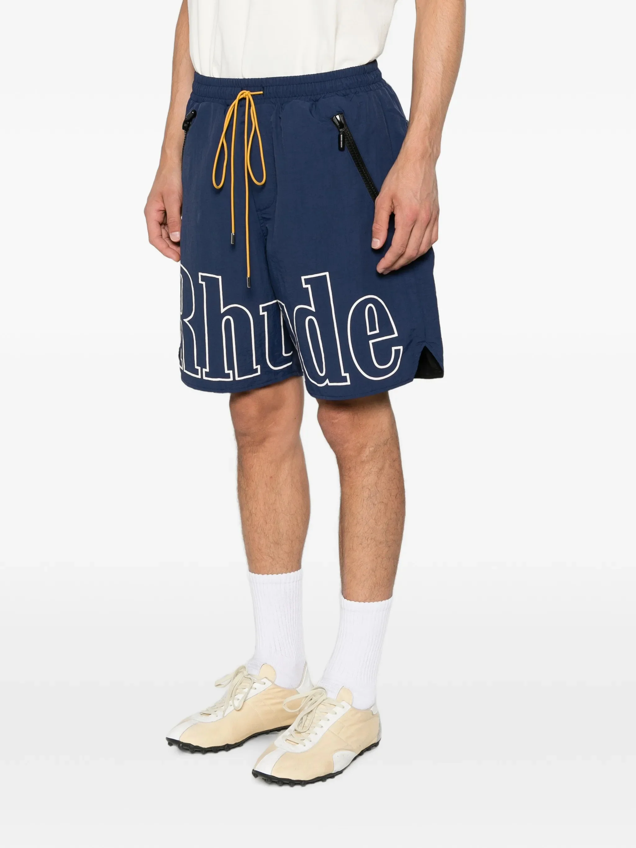 Rhude Nylon Drawstring Logo Shorts - Image 3