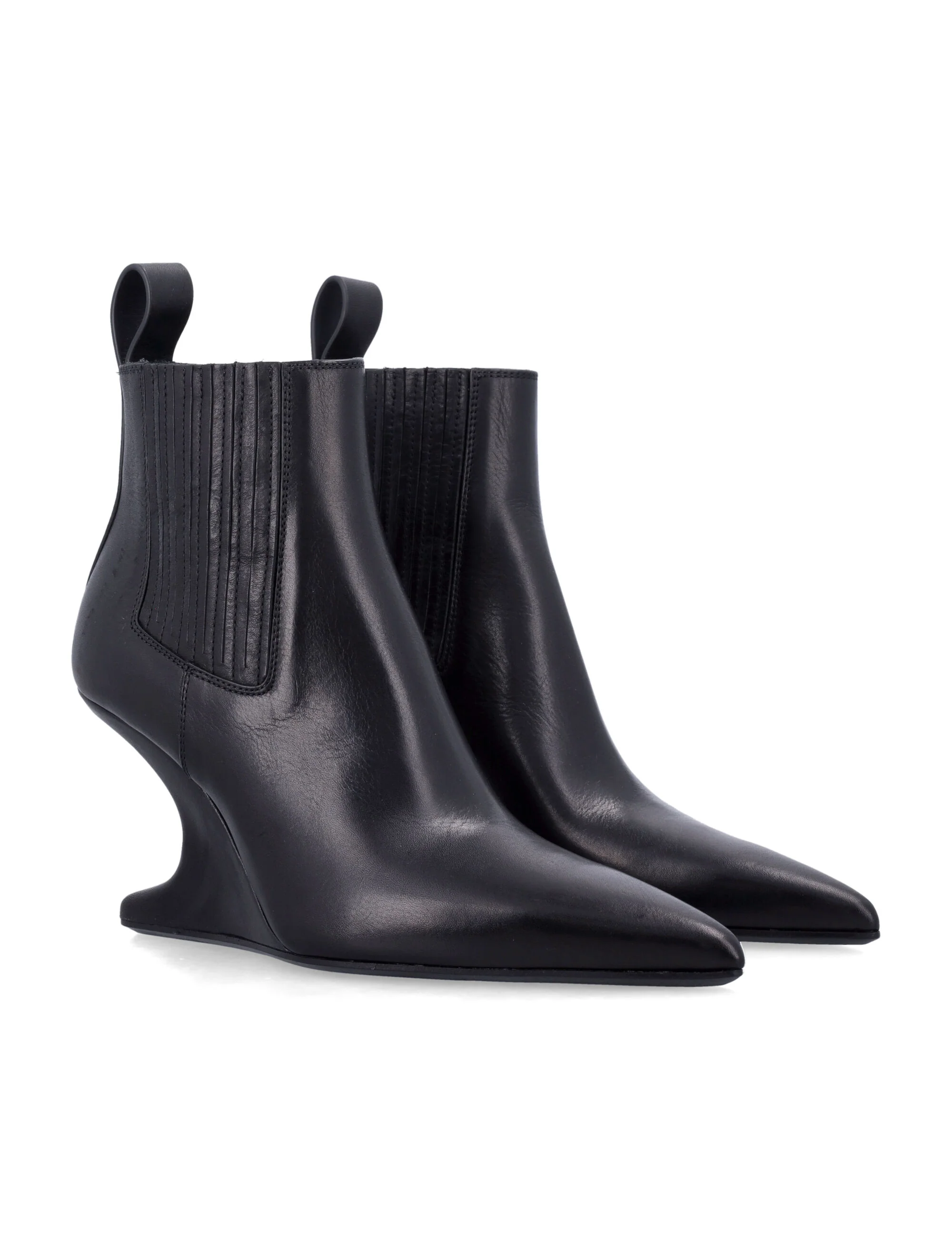 RICK OWENS 80mm Sharp Ankle Boots - Image 2
