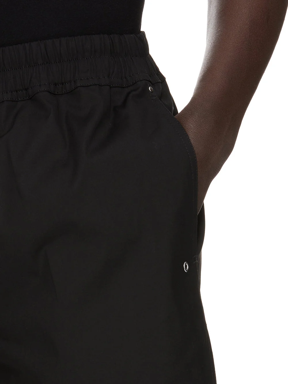 Rick Owens Above-the-Knee Poplin Mini Shorts with Drawstring Waist - Image 6