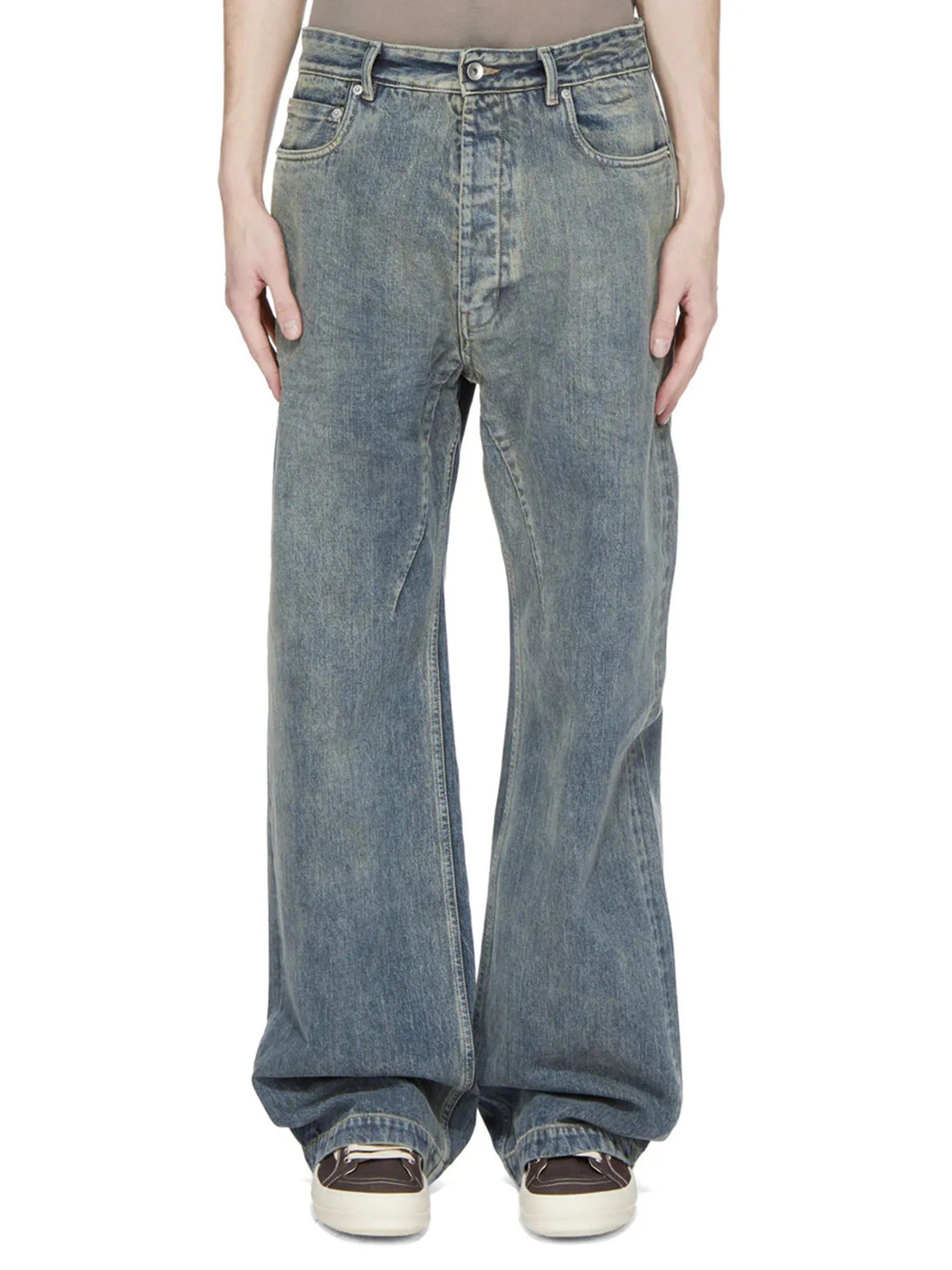 Rick Owens Drkshdw Mid-Rise Loose-Fit Five-Pocket Cotton Jeans