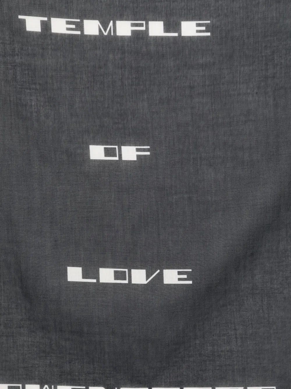 Rick Owens Drkshdw Printed Cotton Bandana - Image 2