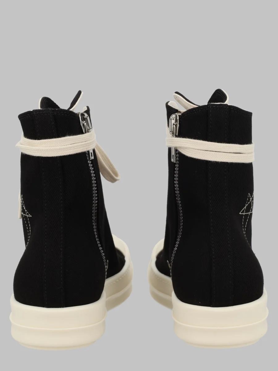 Rick Owens Drkshdw Women’s 100% Cotton Sneakers Made in Italy - Image 2