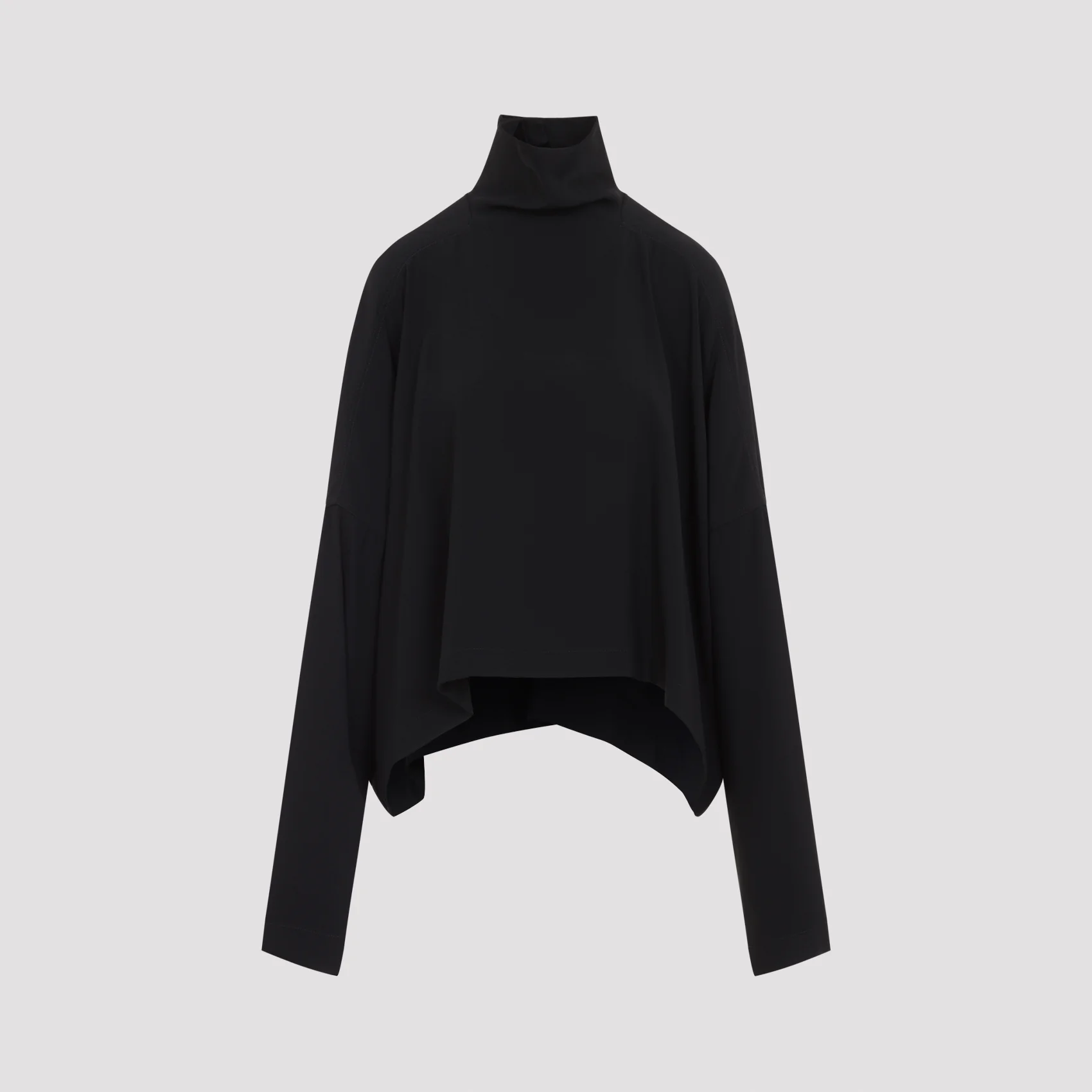 Rick Owens Jumbo Creped Viscose-Blend Loose-Fit Top - Image 3