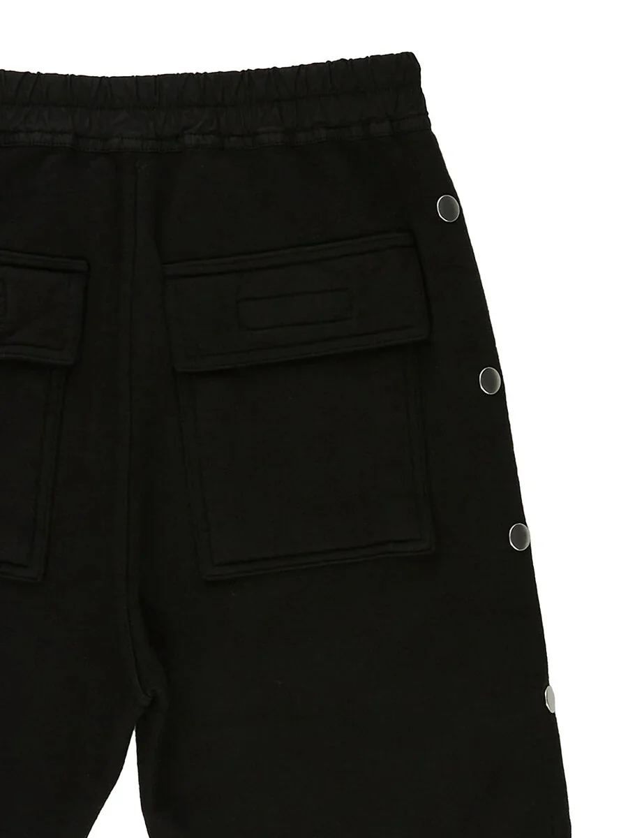 Rick Owens Knee-Length Fleece Shorts with Drawstring Waistband - Image 4
