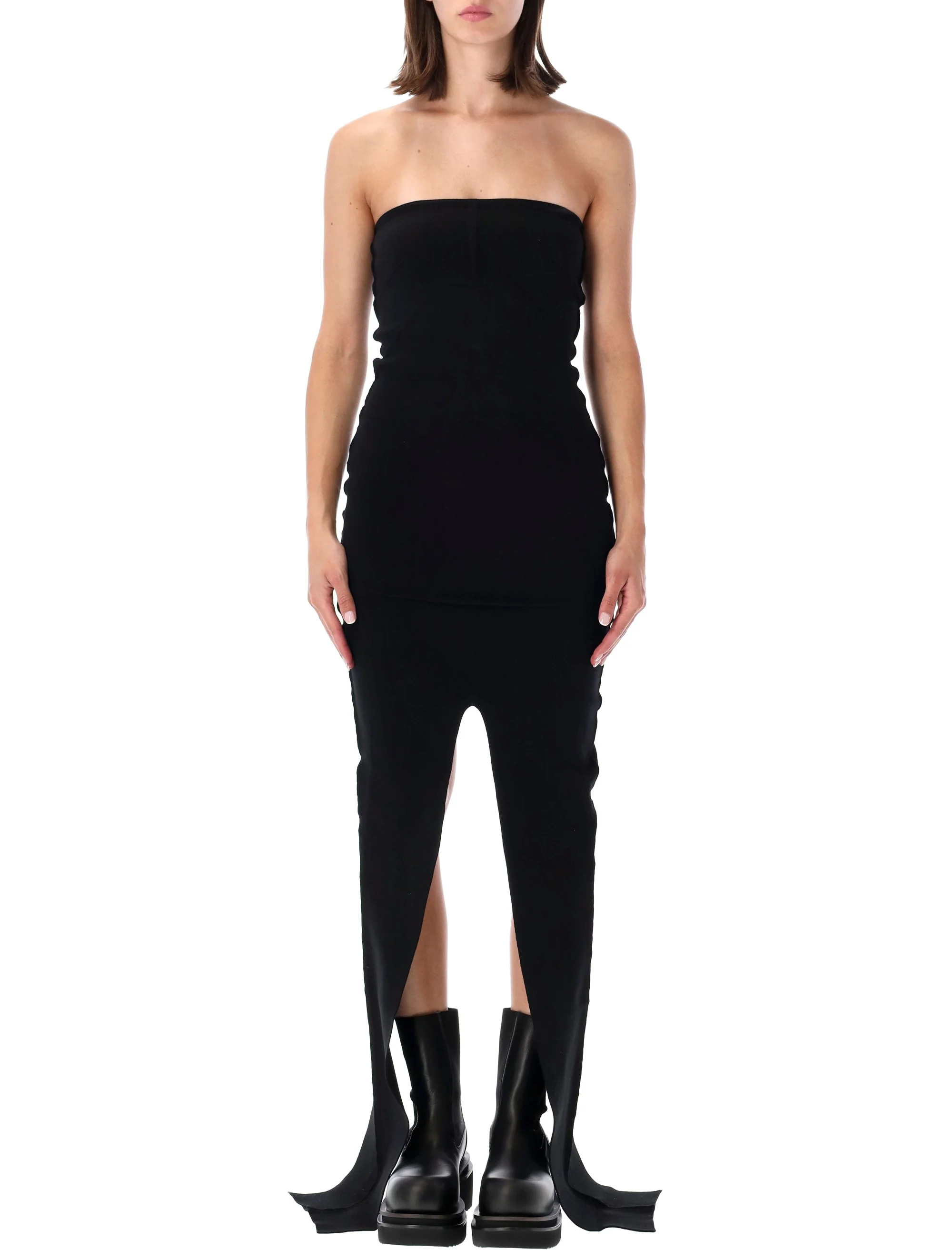 Rick Owens Modern Minimalist Mini Dress