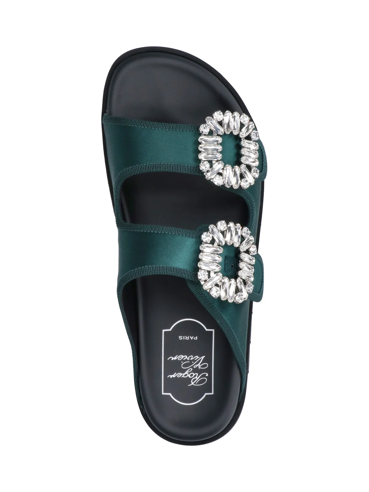Roger Vivier Women’s Embellished Leather Flap Sandals - Image 5
