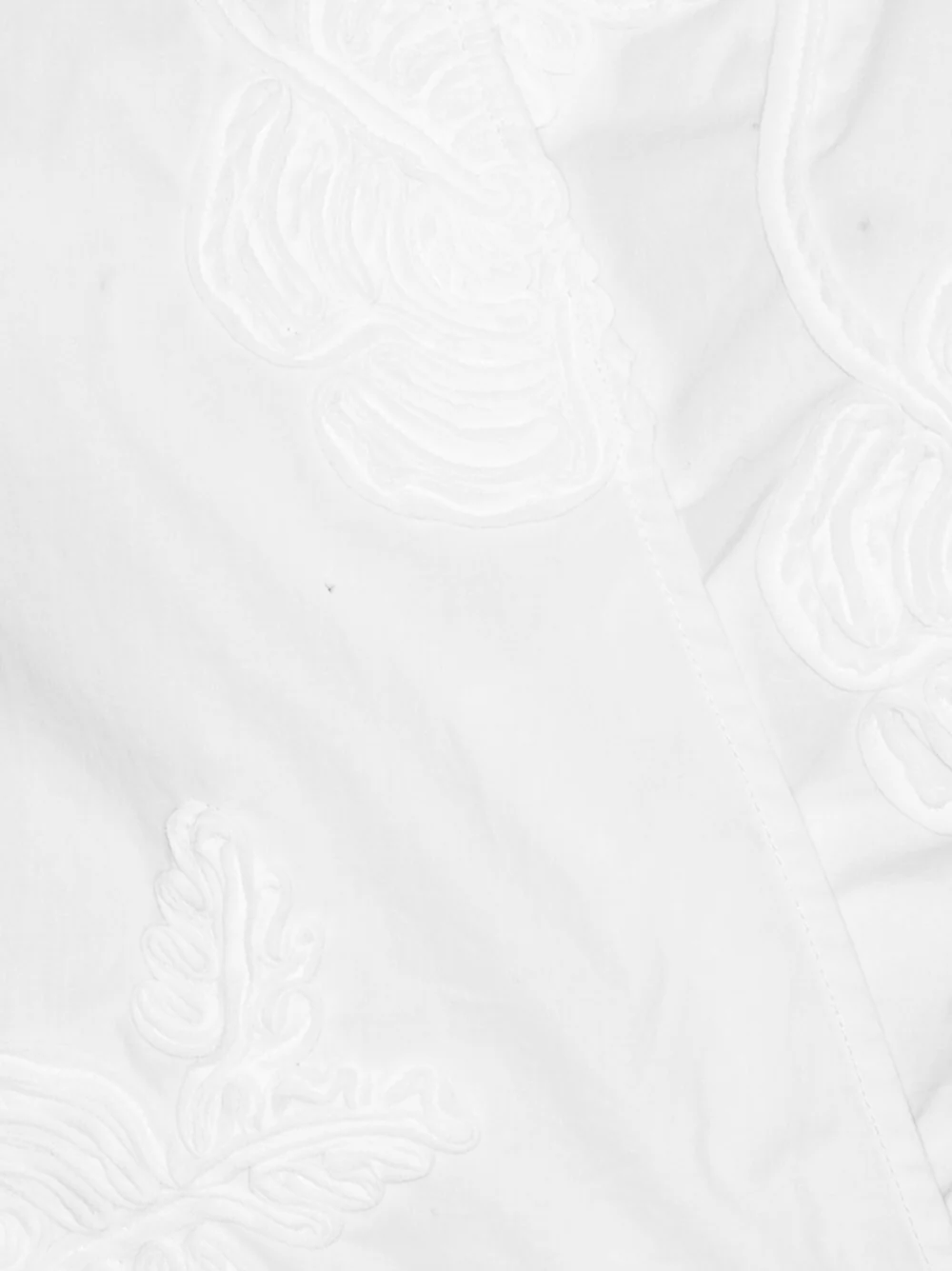 Rotate Embroidered Flower Long-Sleeve Cotton Shirt with Back Closure - Image 6