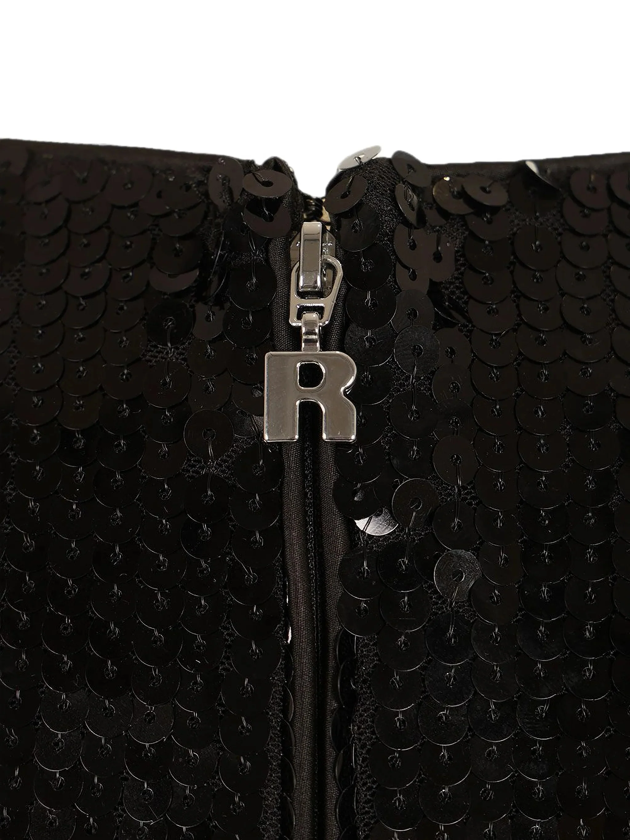 Rotate Long-Sleeved Mini Dress with Sequins and Gathered Hem - Image 5