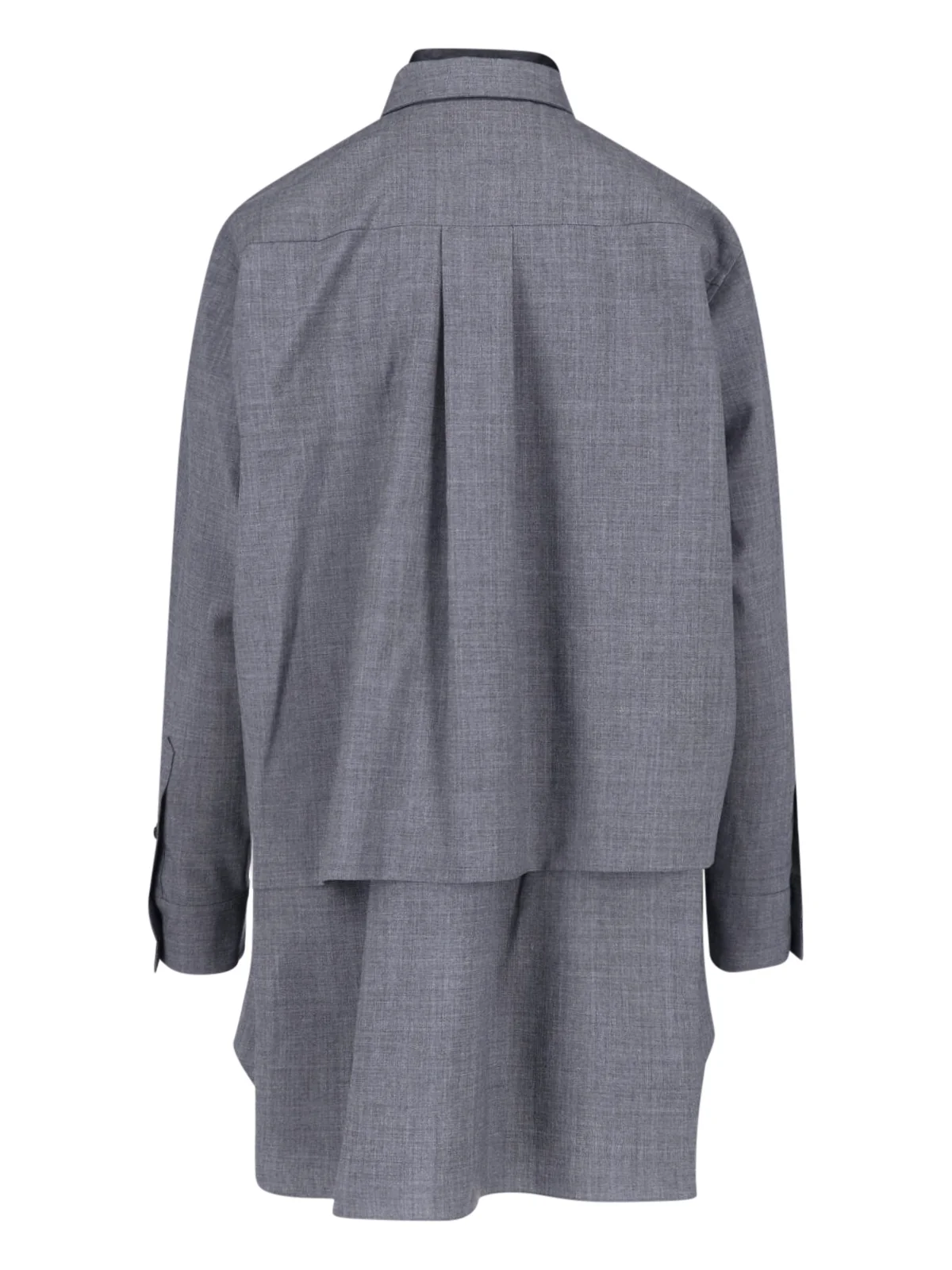 Sacai Women’s Modern Mini Dress with Signature Layered Design - Image 2