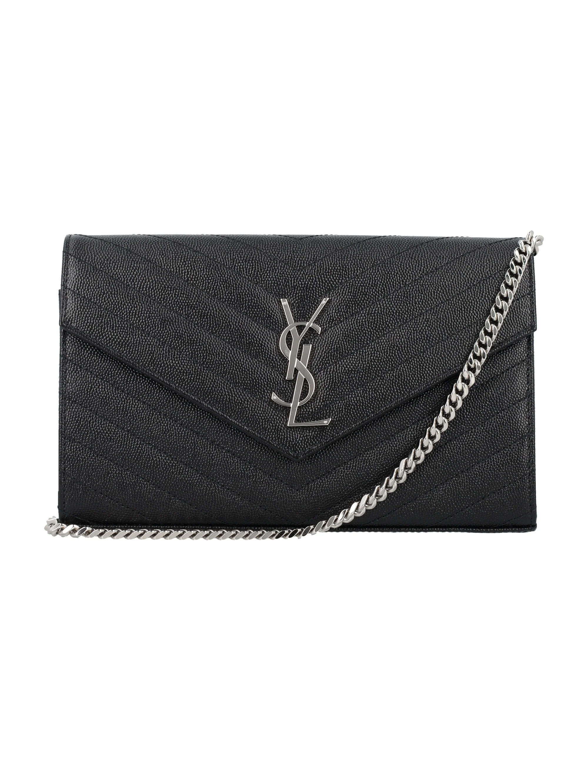 Saint Laurent Black Calfskin Leather Mini Bag for Women