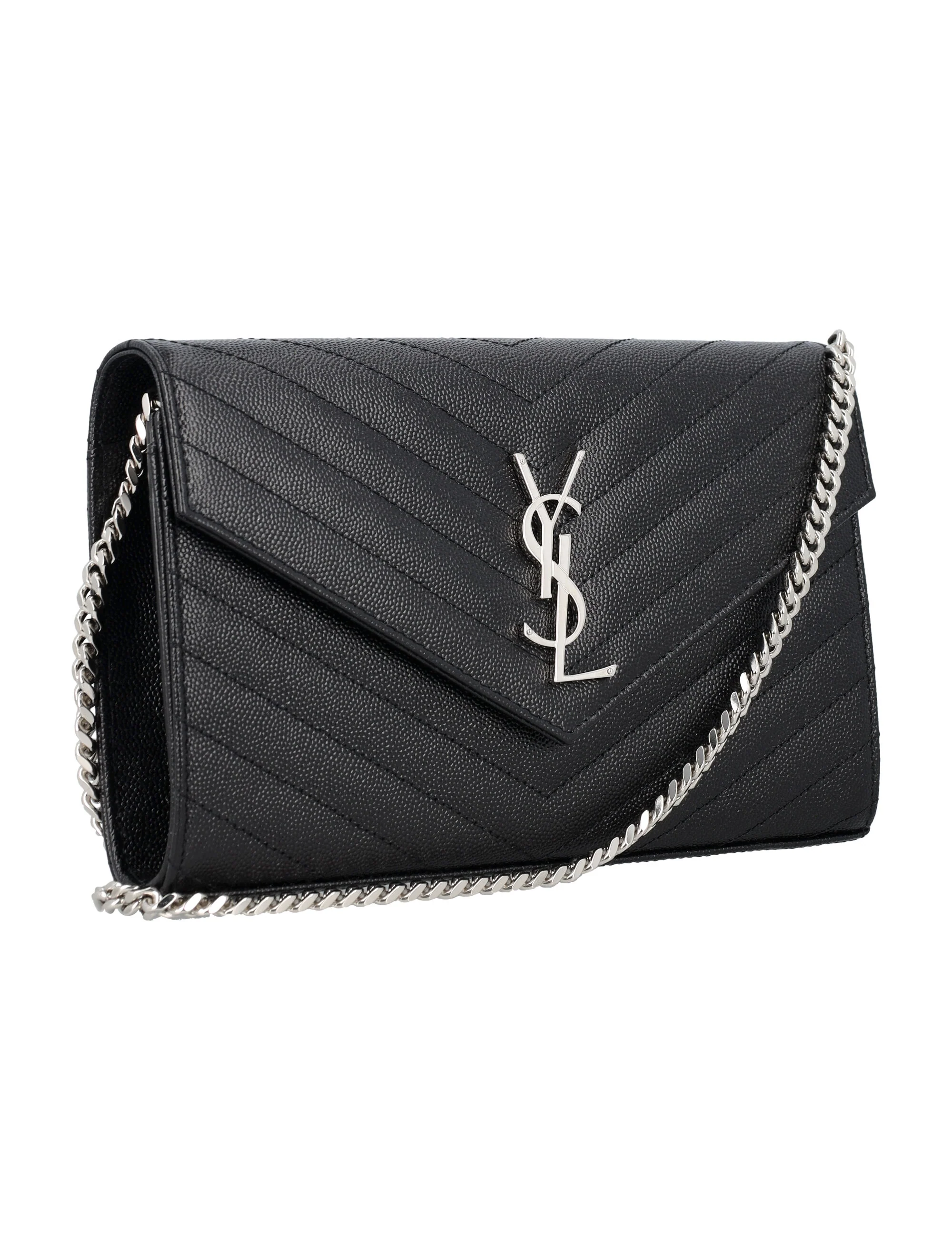Saint Laurent Black Calfskin Leather Mini Bag for Women - Image 2