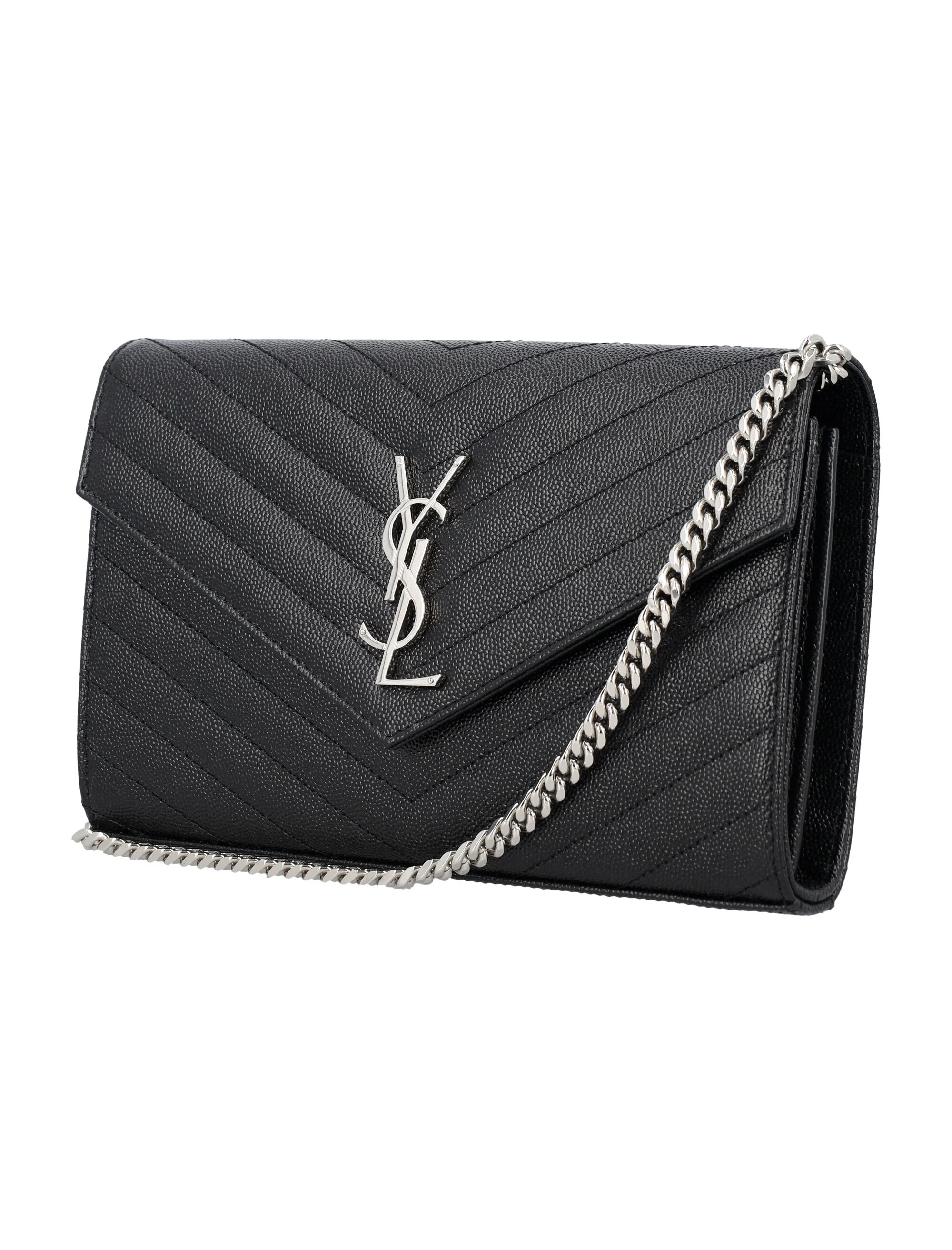 Saint Laurent Black Calfskin Leather Mini Bag for Women - Image 3