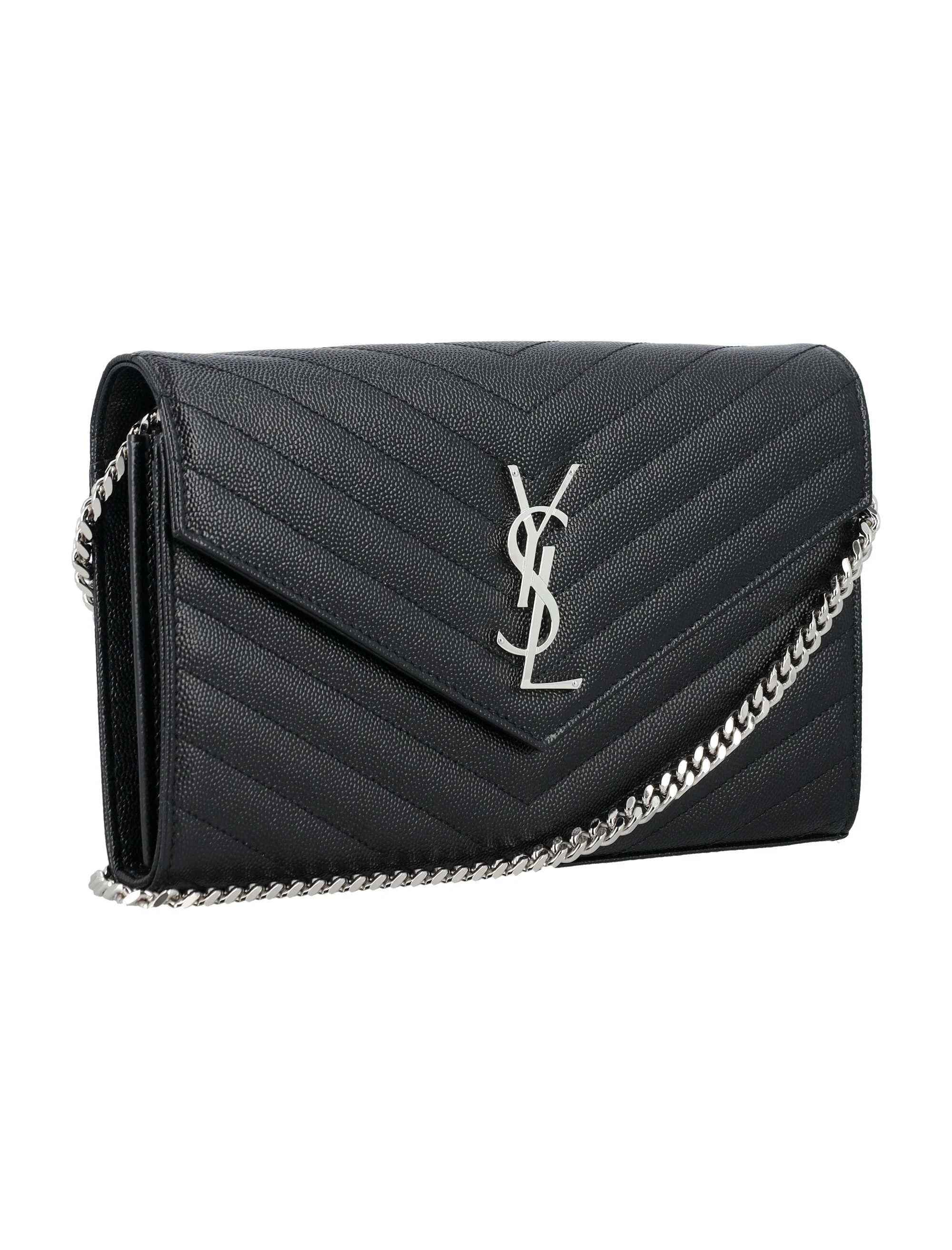 Saint Laurent Black Calfskin Leather Mini Bag for Women - Image 6