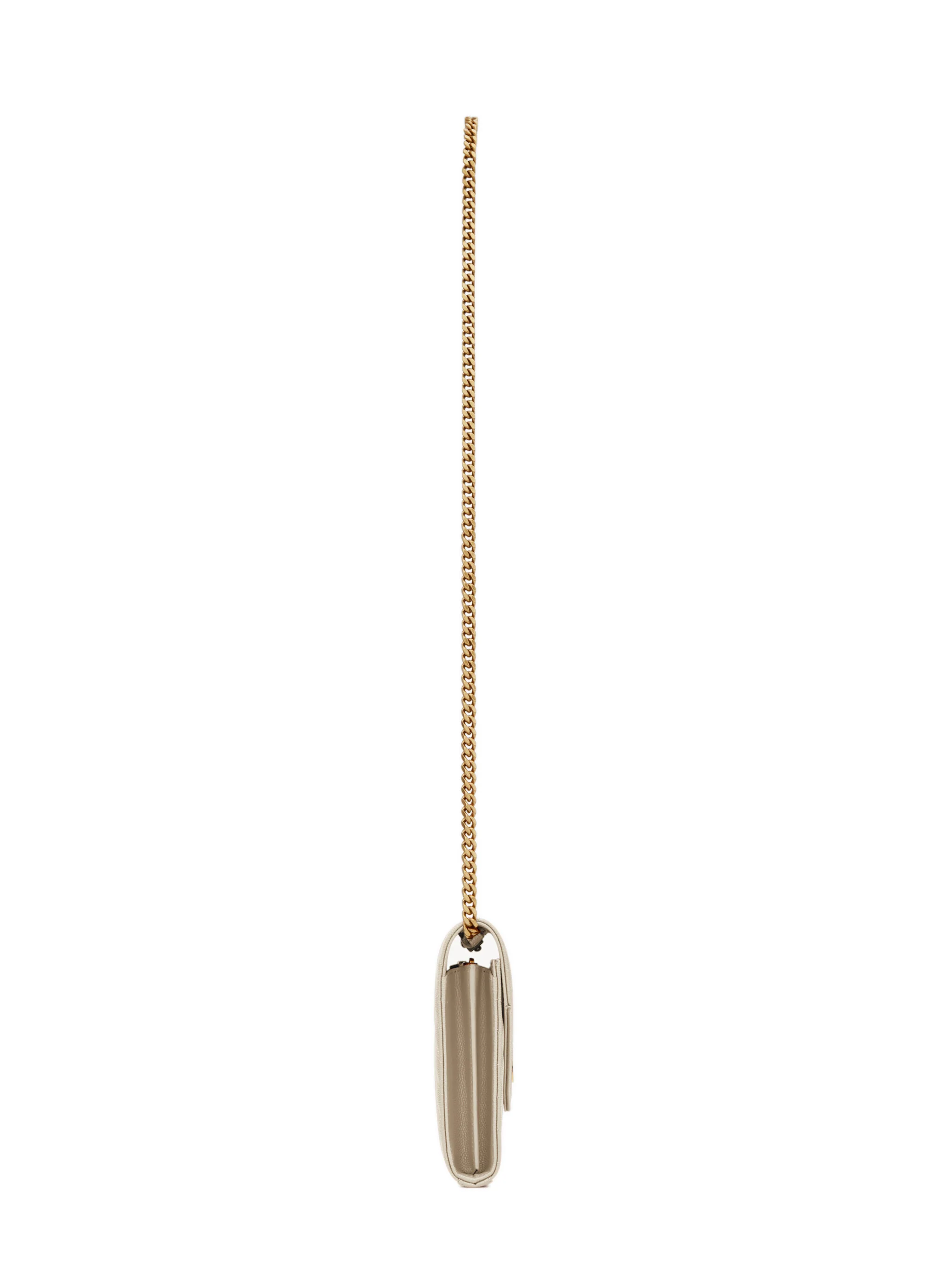 Saint Laurent Elegant Mini Bag with Chain Strap and Metal Initials - Height 14 cm, Width 22.5 cm, Depth 4 cm - Image 5