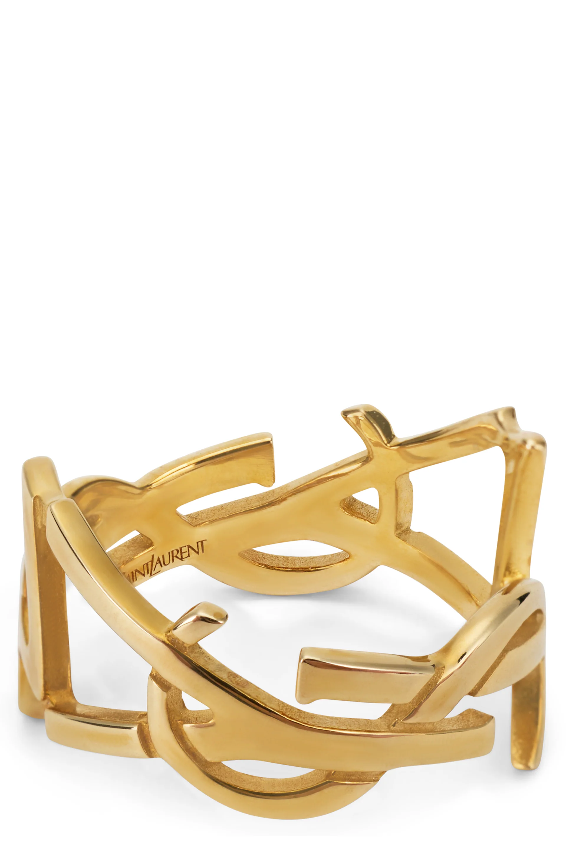 Saint Laurent Geometric Scarf Ring - Sizes 5 to 10
