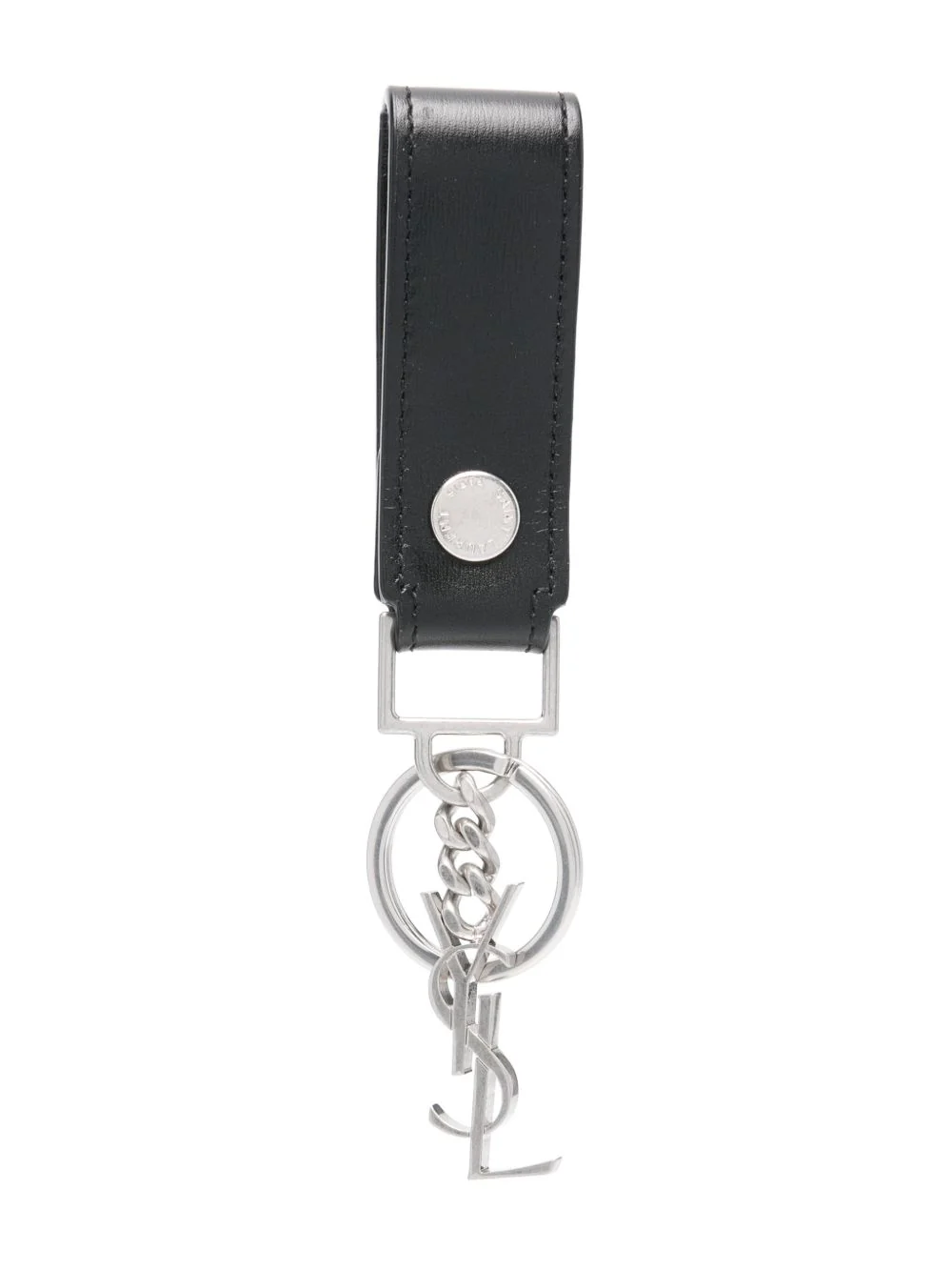 Saint Laurent Leather Strap Logo Charm Keyring Attachment - Image 4