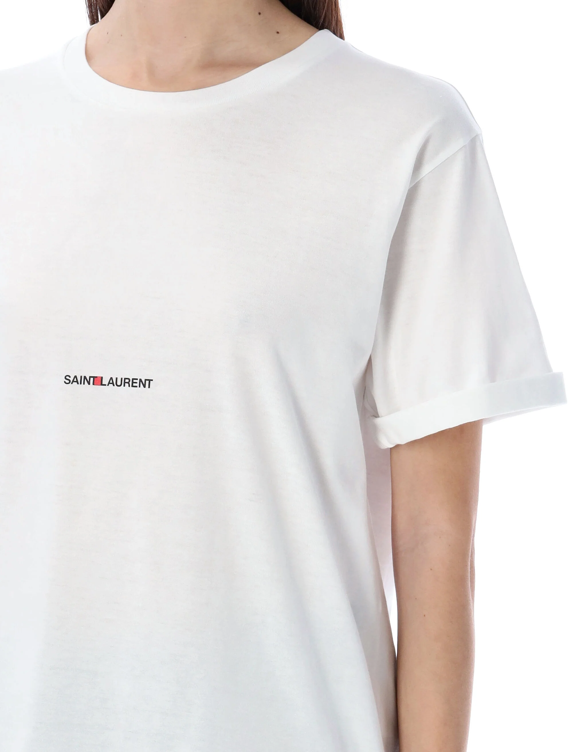 SAINT LAURENT Logo-print T-shirt - Image 3