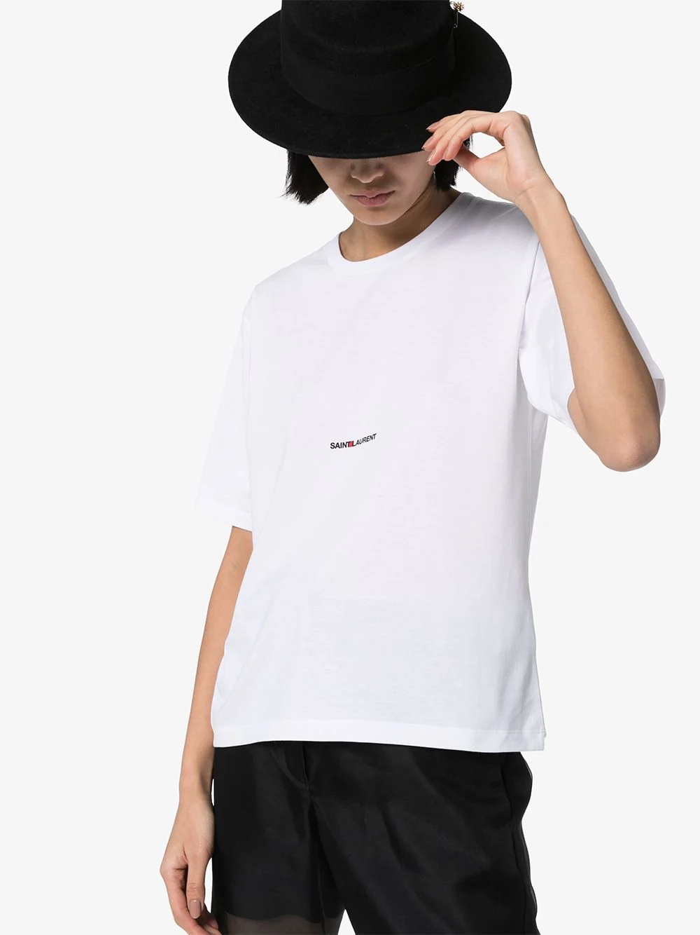 SAINT LAURENT Logo-print T-shirt - Image 4