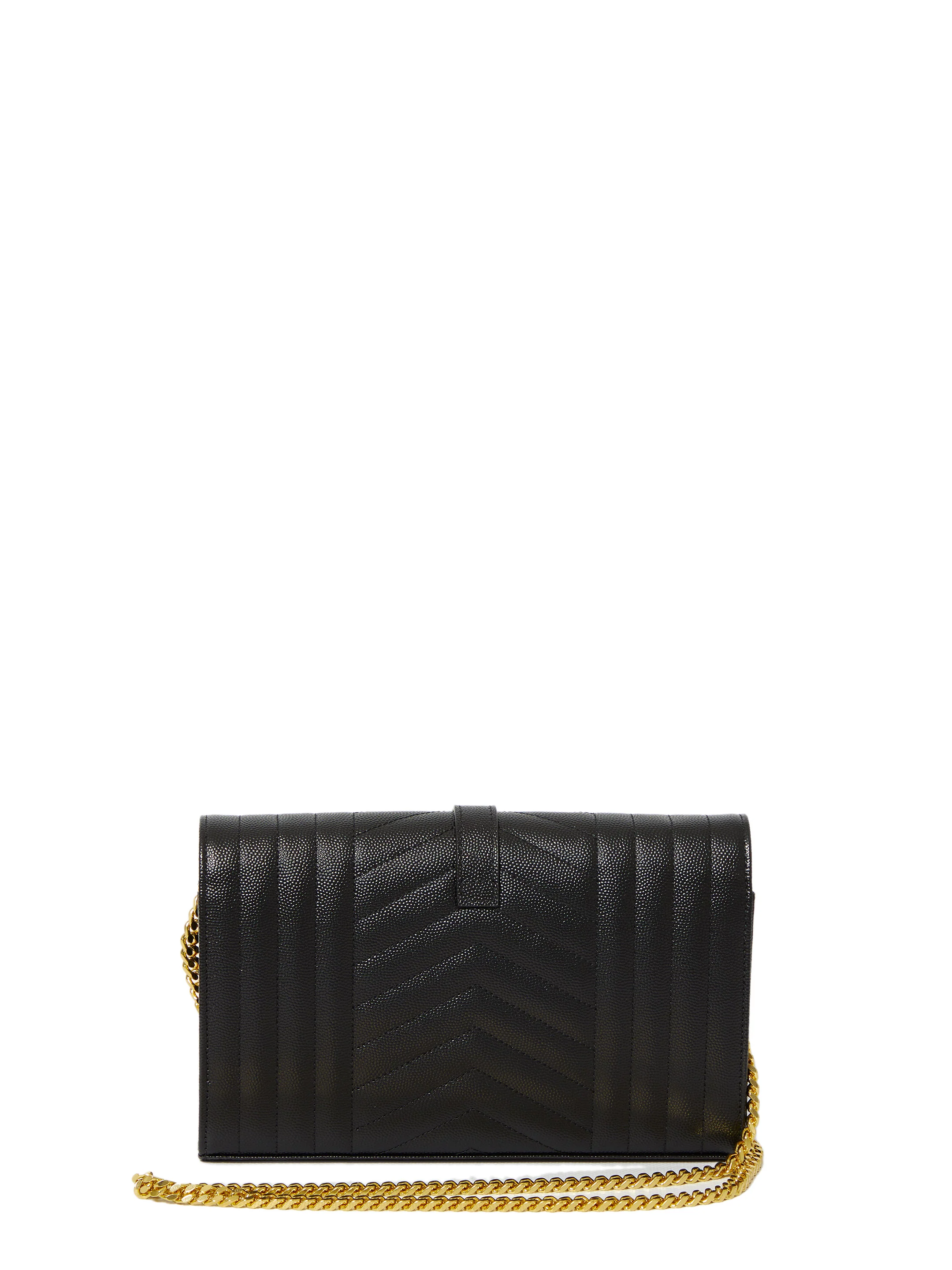 Saint Laurent Mini Leather Shoulder Bag, 14 cm Height x 22.5 cm Width x 3.5 cm Depth - Image 2