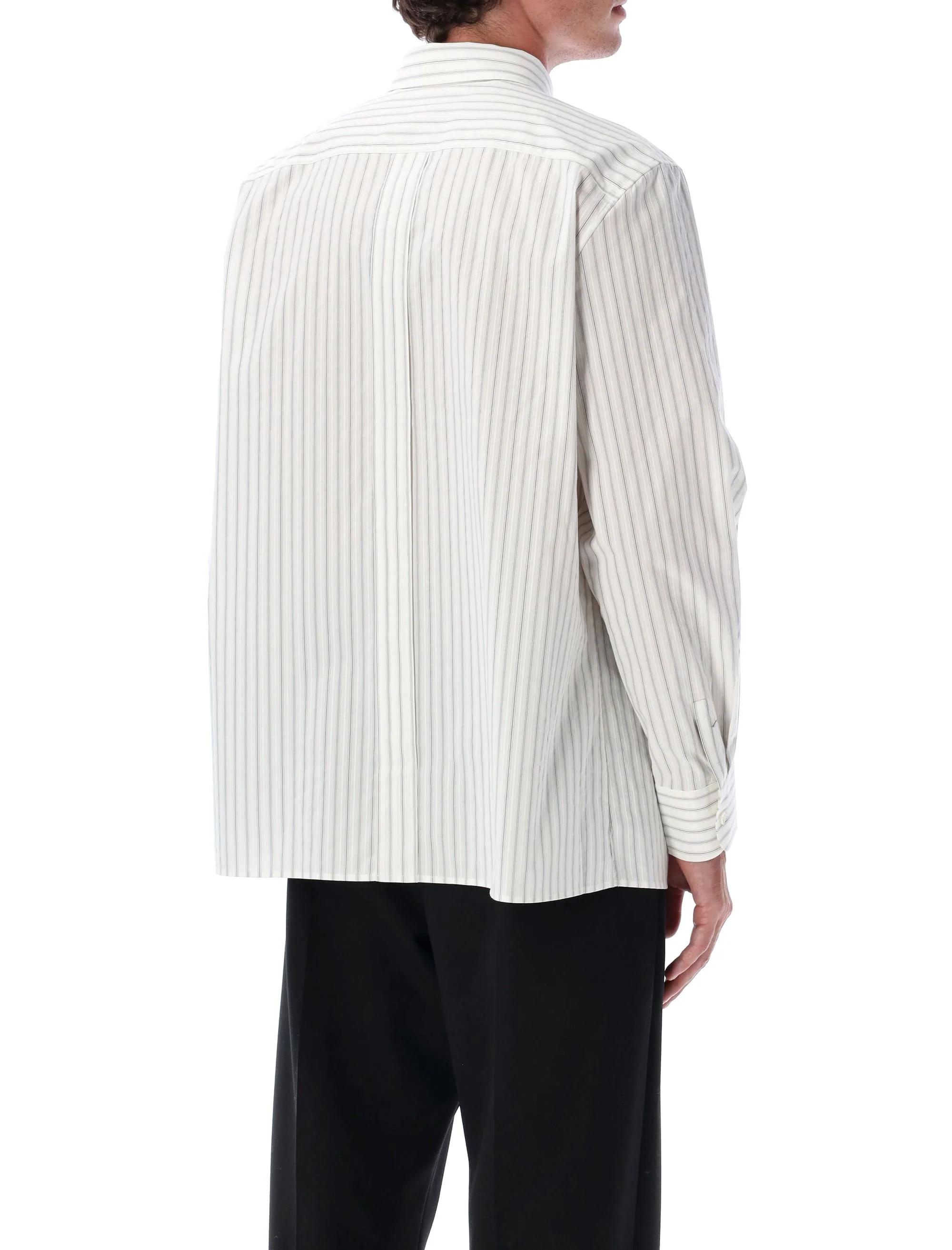 Saint Laurent Refined Cotton and Viscose Poplin Shirt - Size 41 - Image 2
