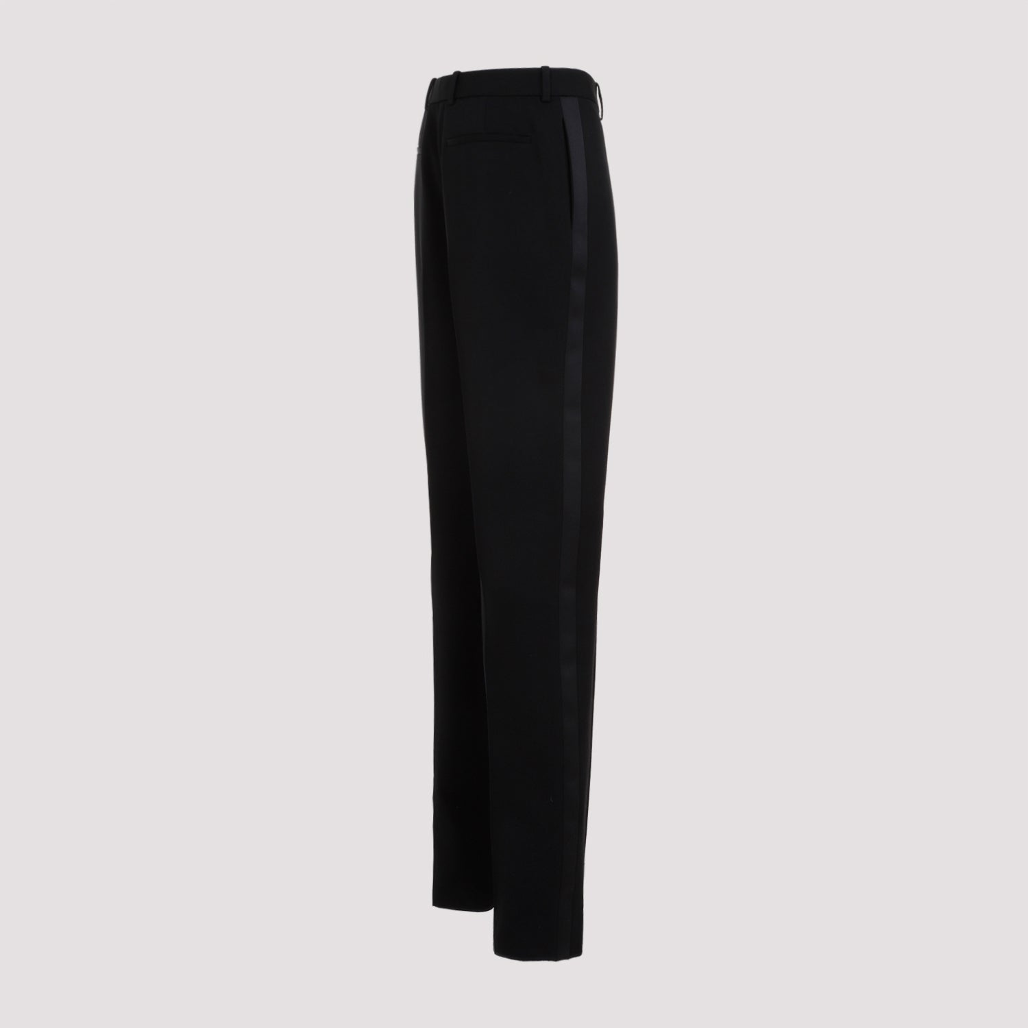 Saint Laurent Tuxedo Pants in GRAIN de POUDRE - Image 5
