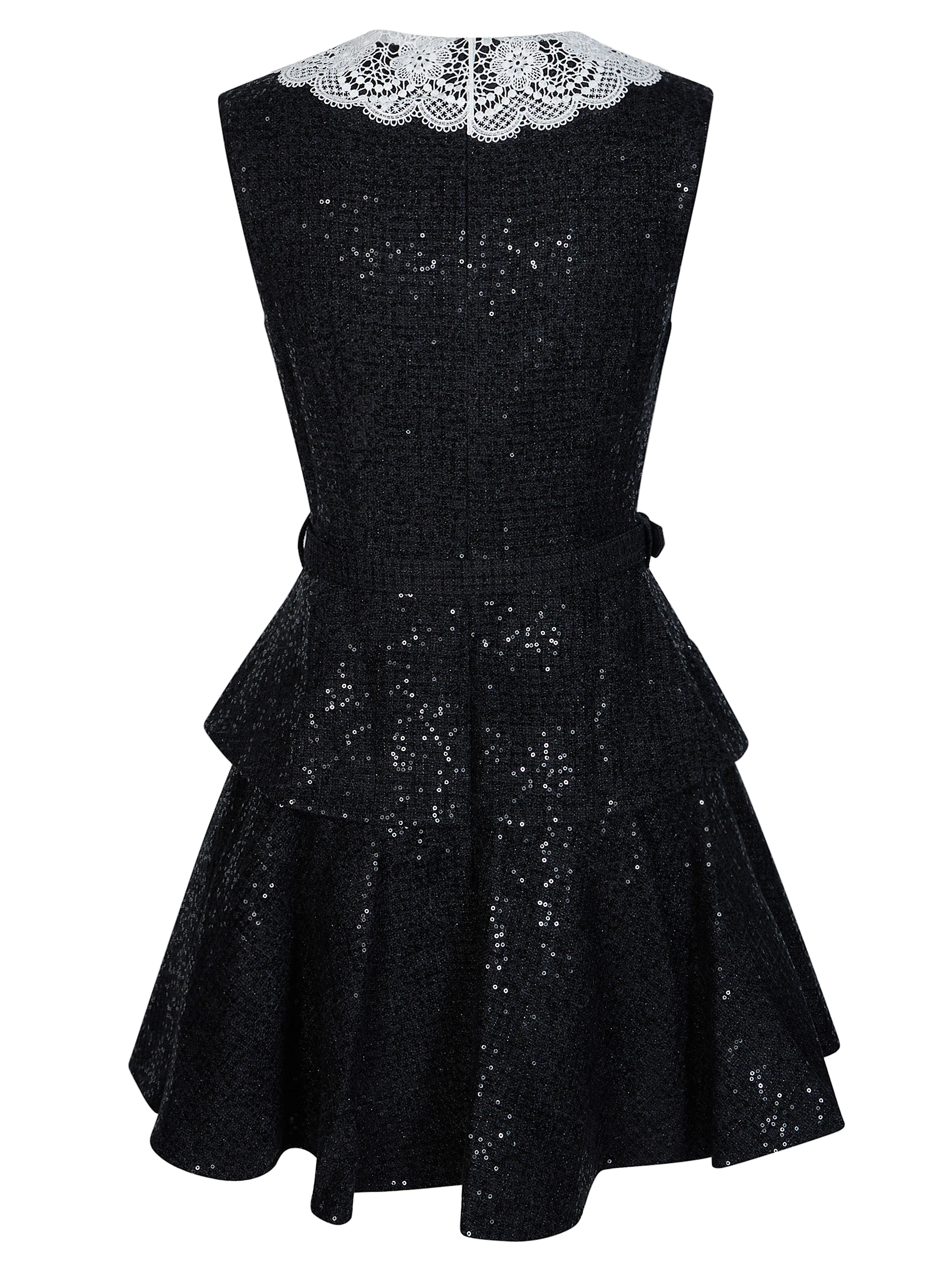 Self-portrait Sequined Boucle Loop Mini Dress - Image 2