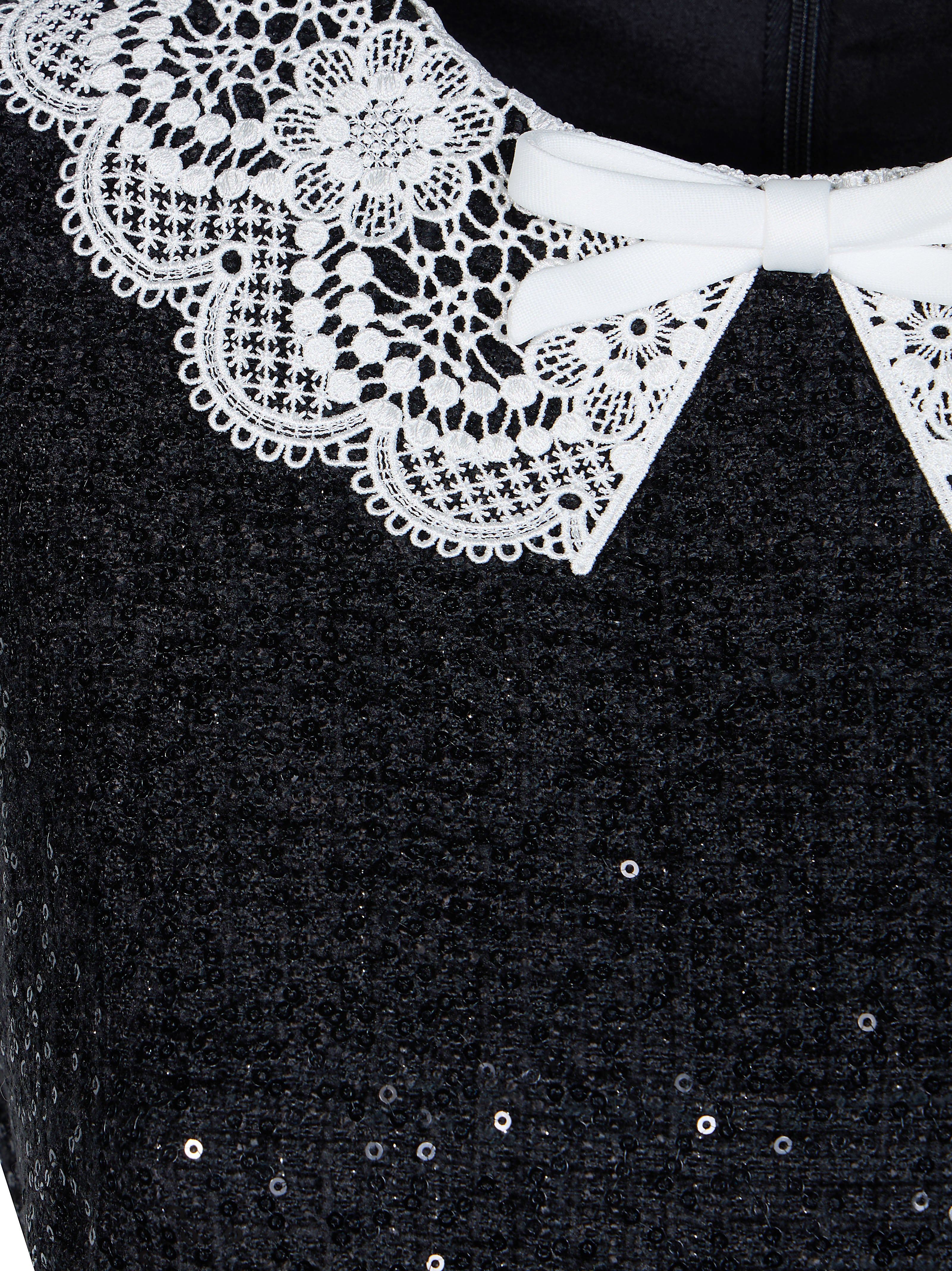 Self-portrait Sequined Boucle Loop Mini Dress - Image 3
