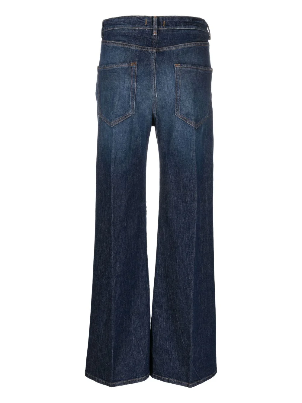Seventy High Waist Straight Leg Stretch Cotton Shorts with Belt Loops - Image 2