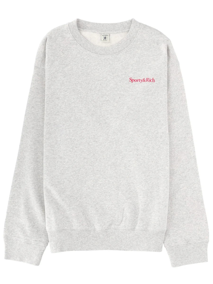 Sporty & Rich Sporty Logo Print Sweatshirt - Unisex