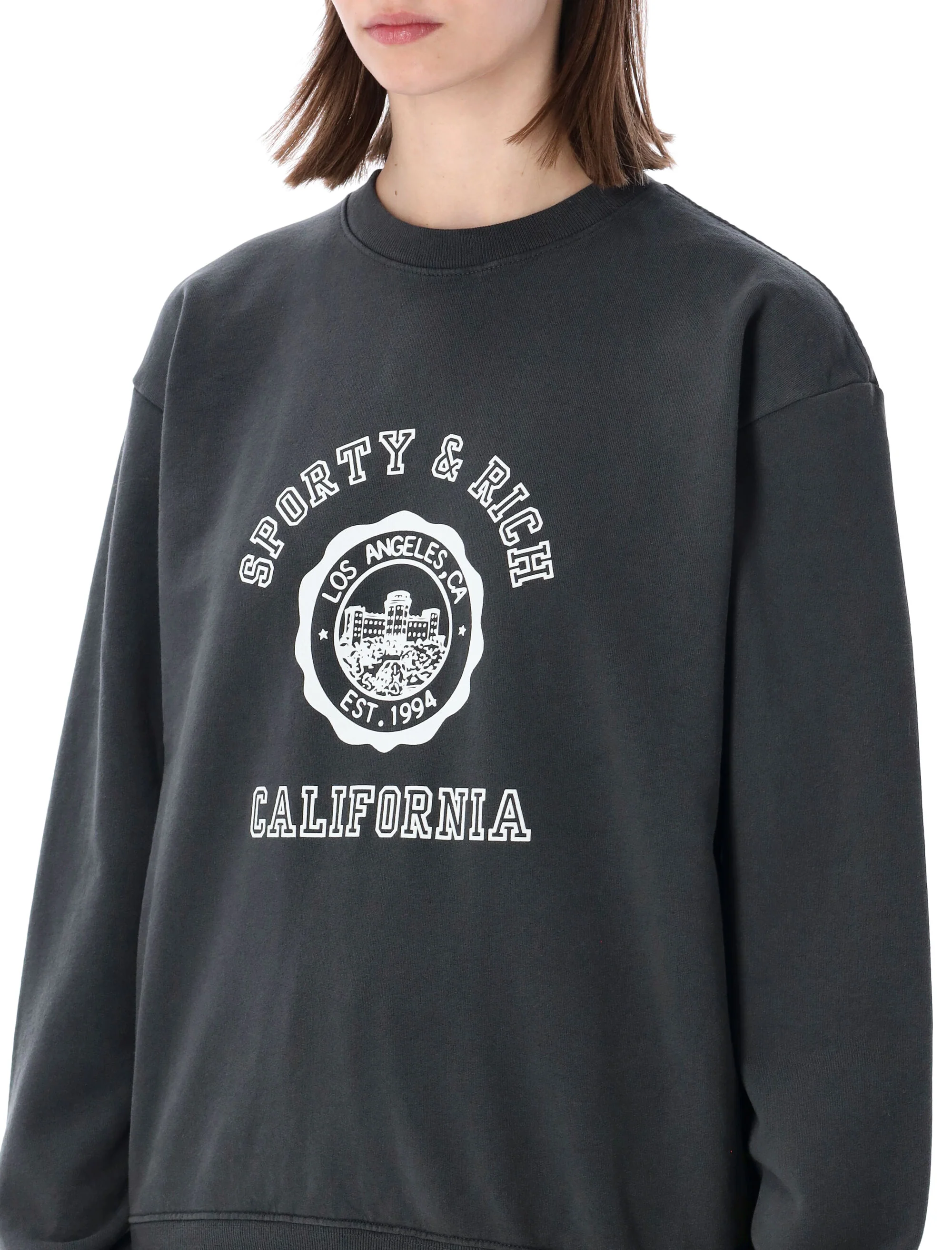 Sporty & Rich The California Emblem Oversized Sweatshirt (S) - Image 3
