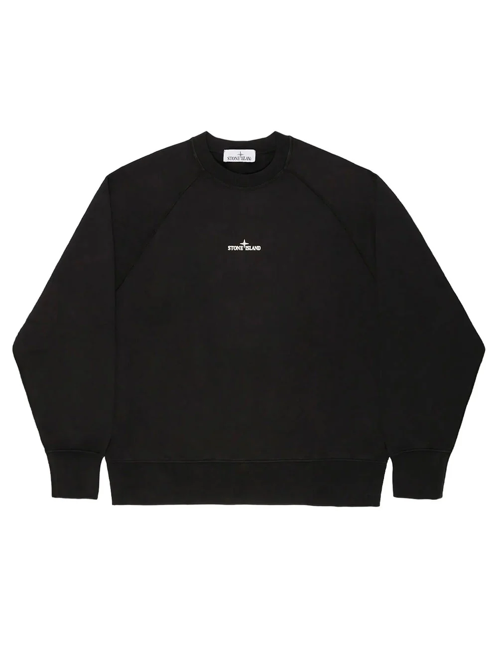 Stone Island Compass Logo-Print Fleece Oversized Sweater - Image 2