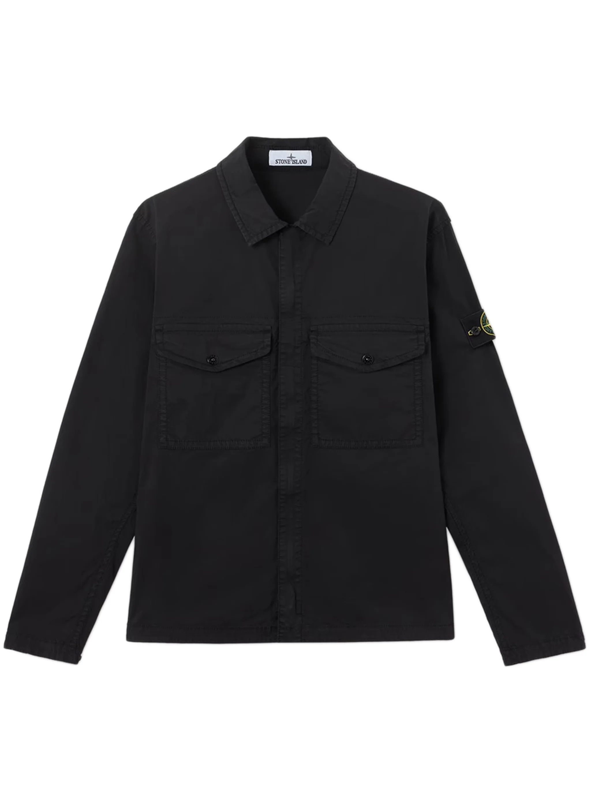 Stone Island Compass-Patch Shirt Jacket