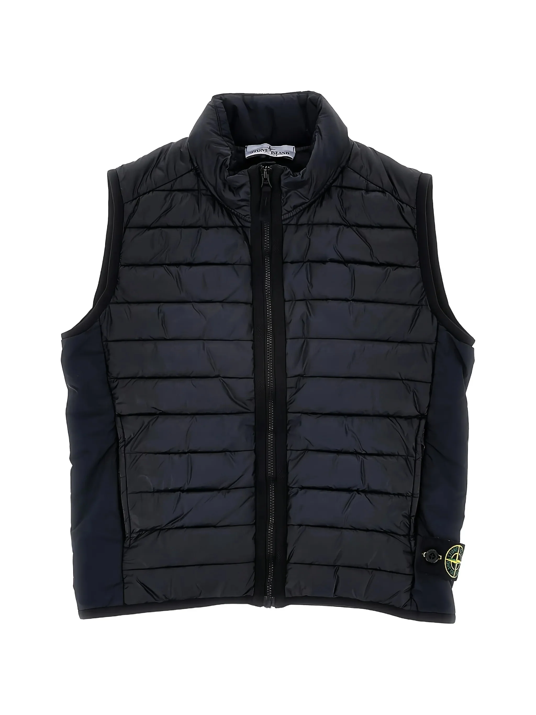 Stone Island Kids Kids Mini Quilted Vest with Zip Closure