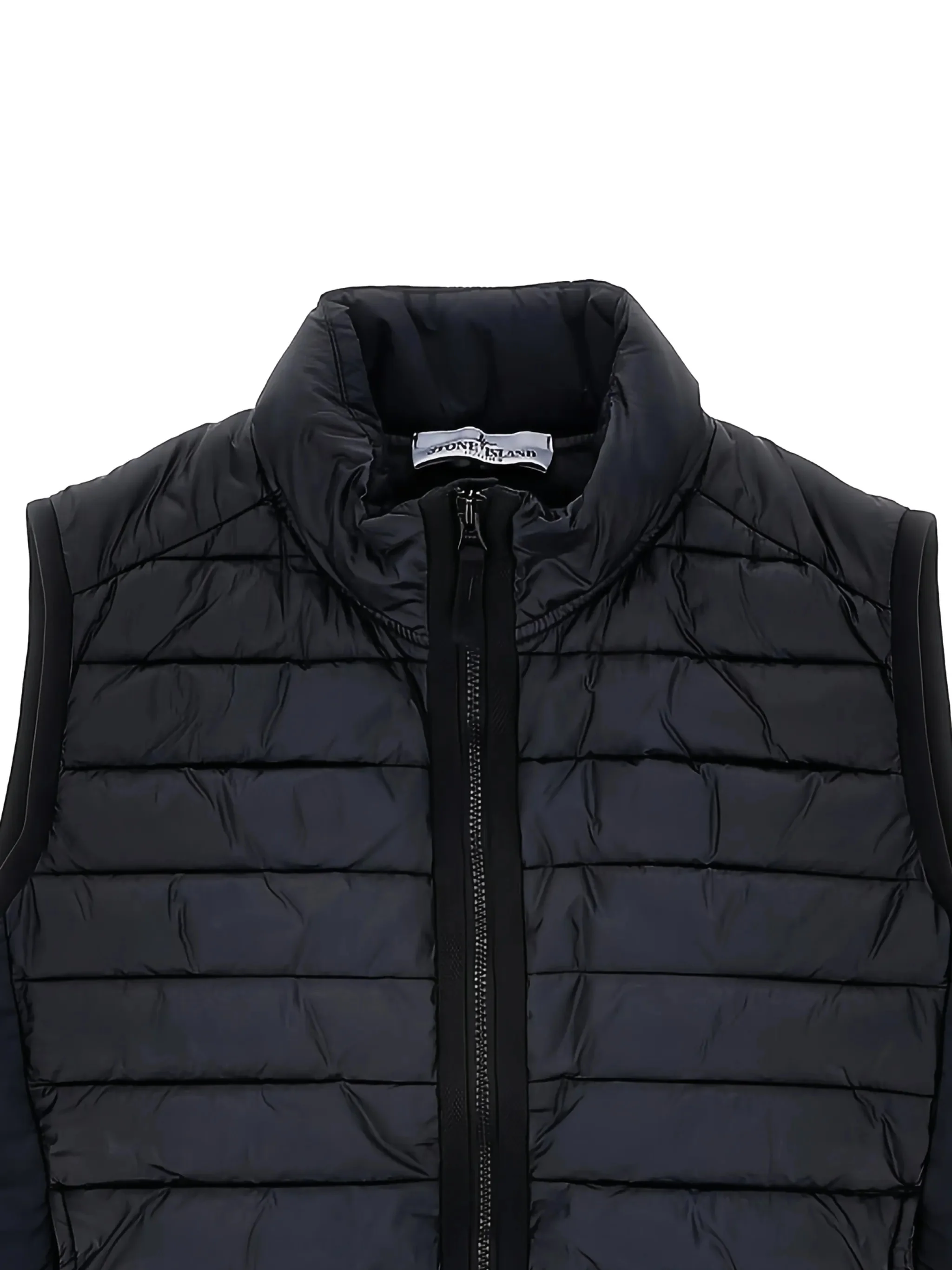 Stone Island Kids Kids Mini Quilted Vest with Zip Closure - Image 2
