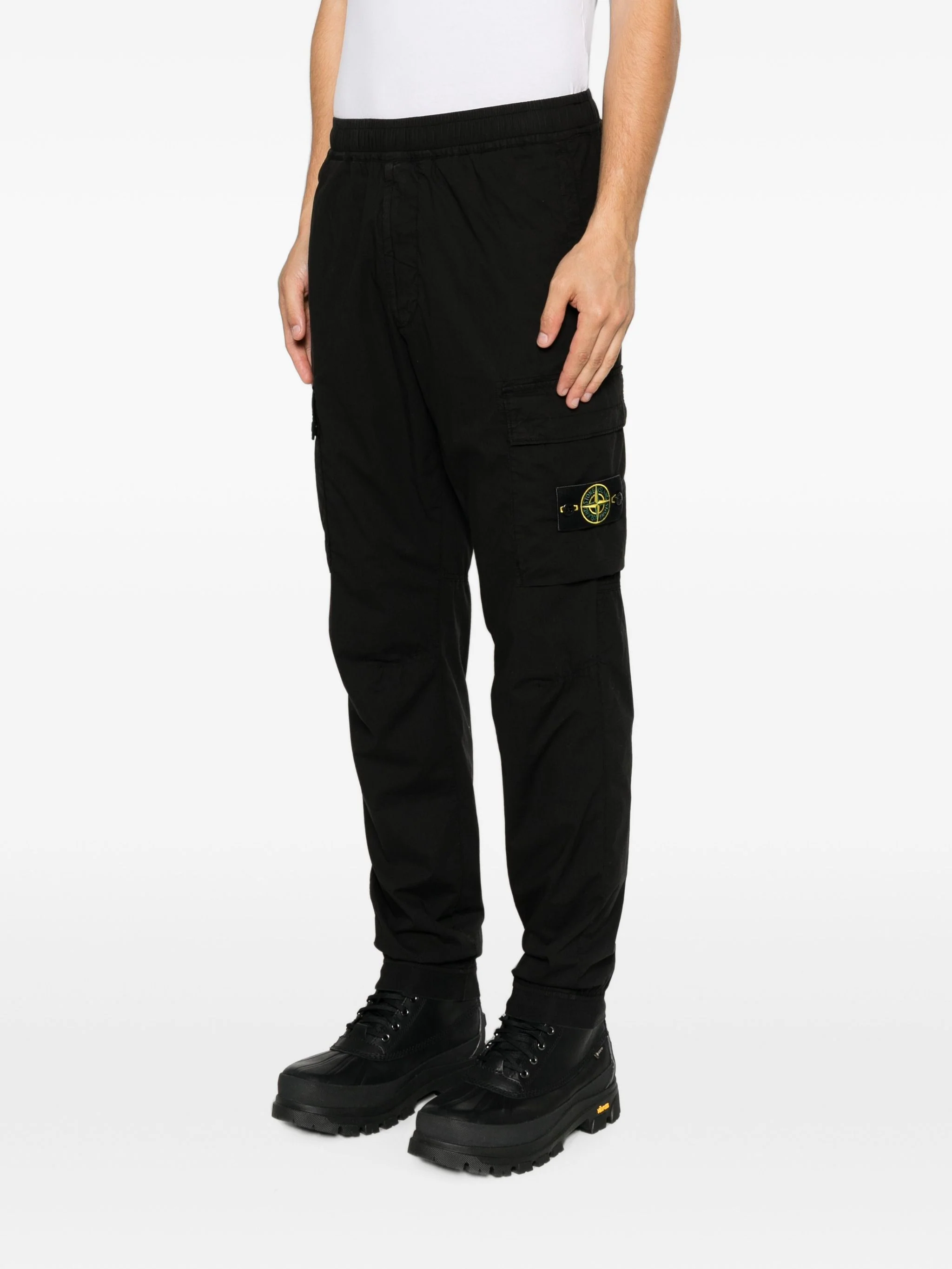 Stone Island Logo-Patch Cargo Pants - Image 3
