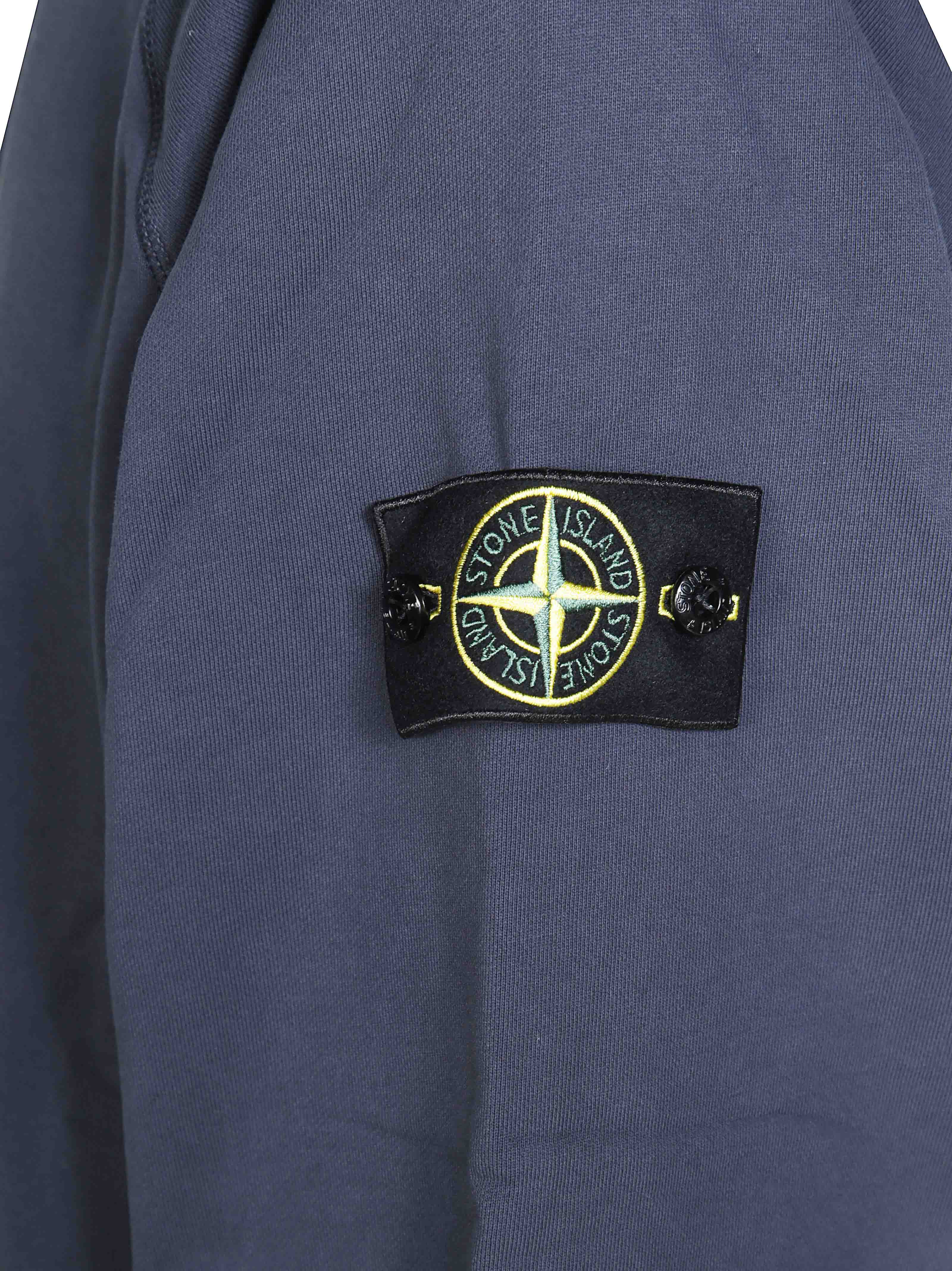 Stone Island Men’s Stone Washed Effect Crewneck Sweatshirt - Image 3