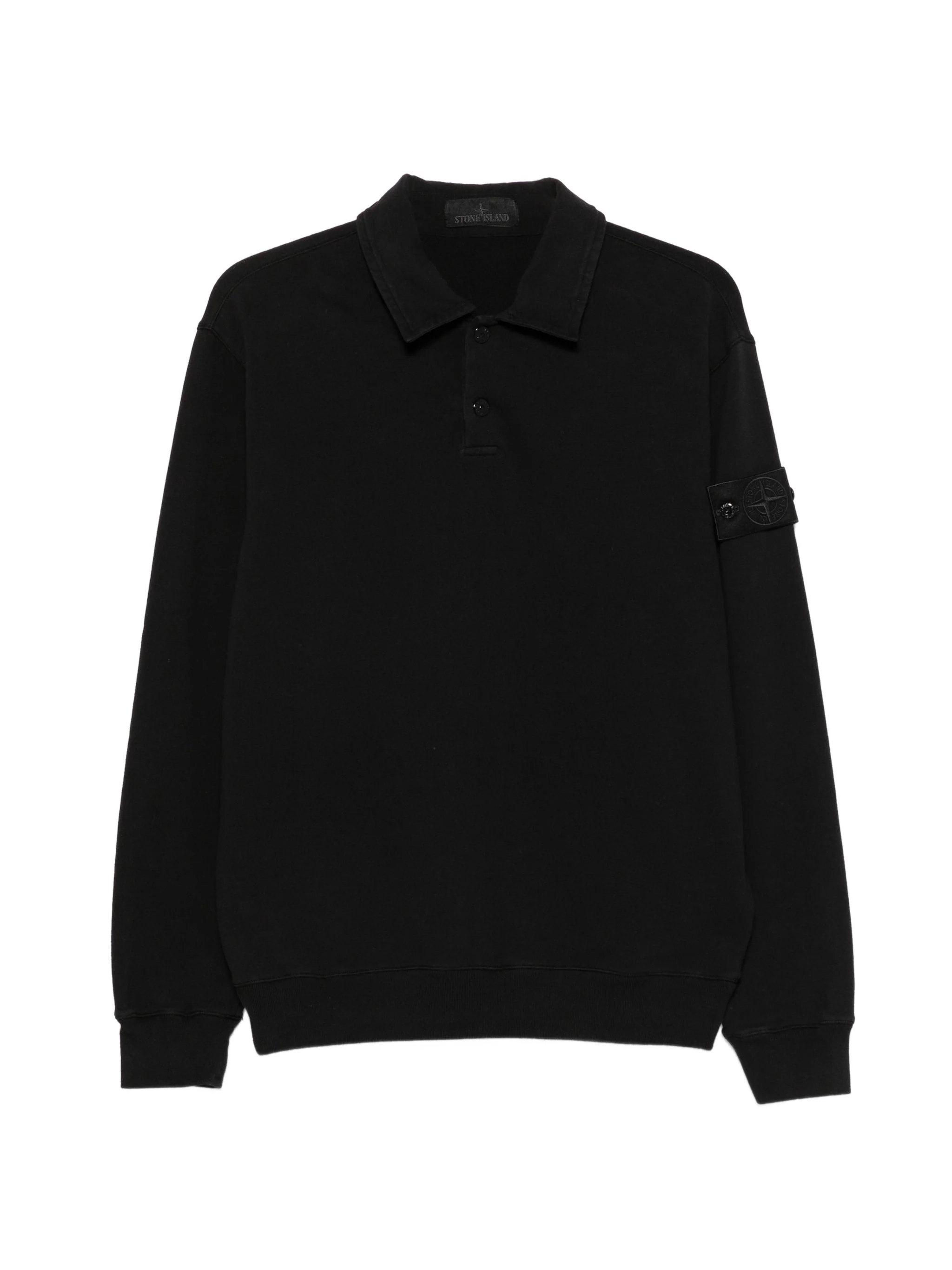 Stone Island Men's Button-Up Logo-Patch Polo Shirt - Image 2