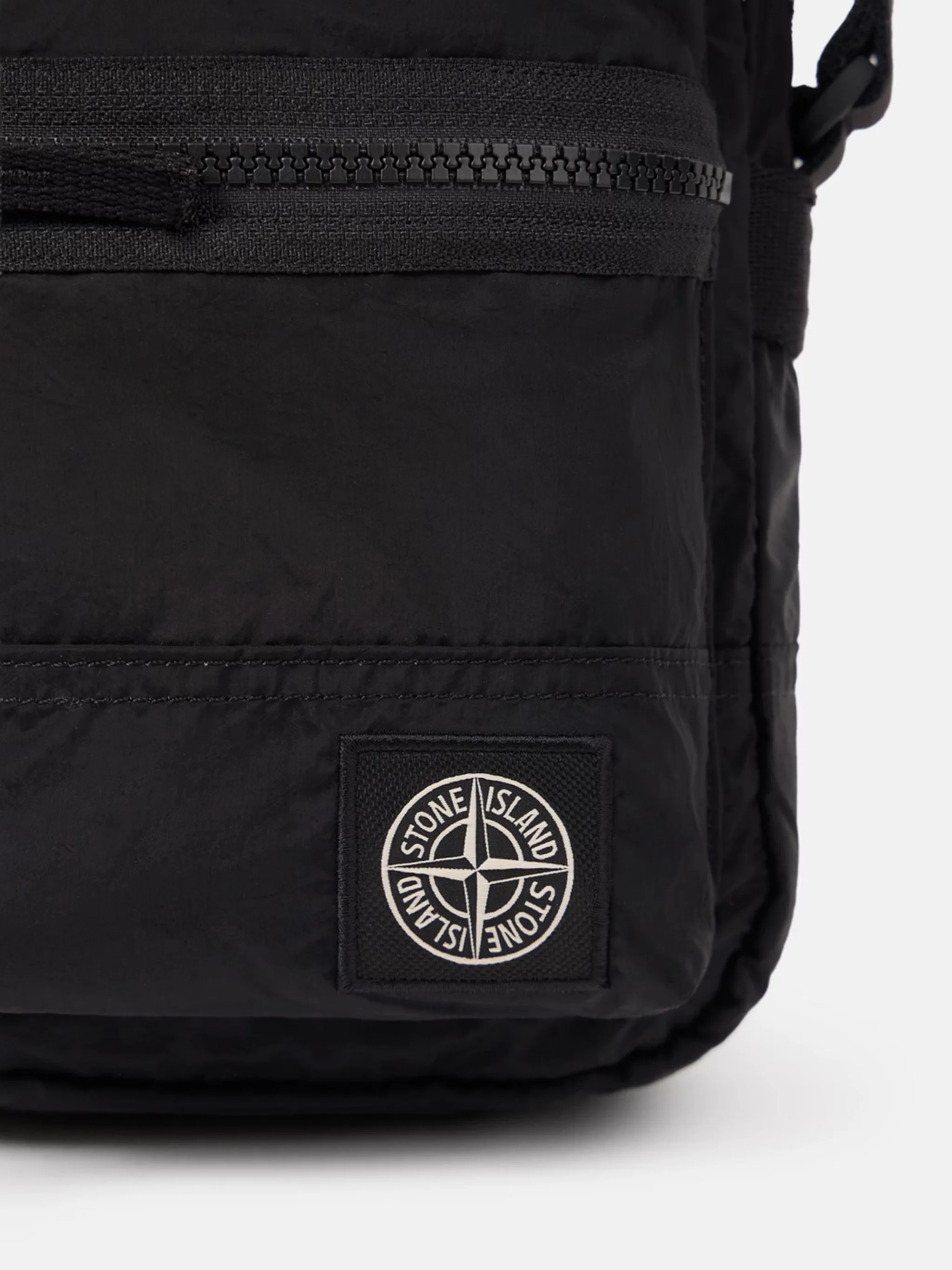 Stone Island Mini Front Bellows Zip Pocket Crossbody Bag with Adjustable Strap, 15.5 cm W x 19.5 cm H x 6.5 cm D - Image 3