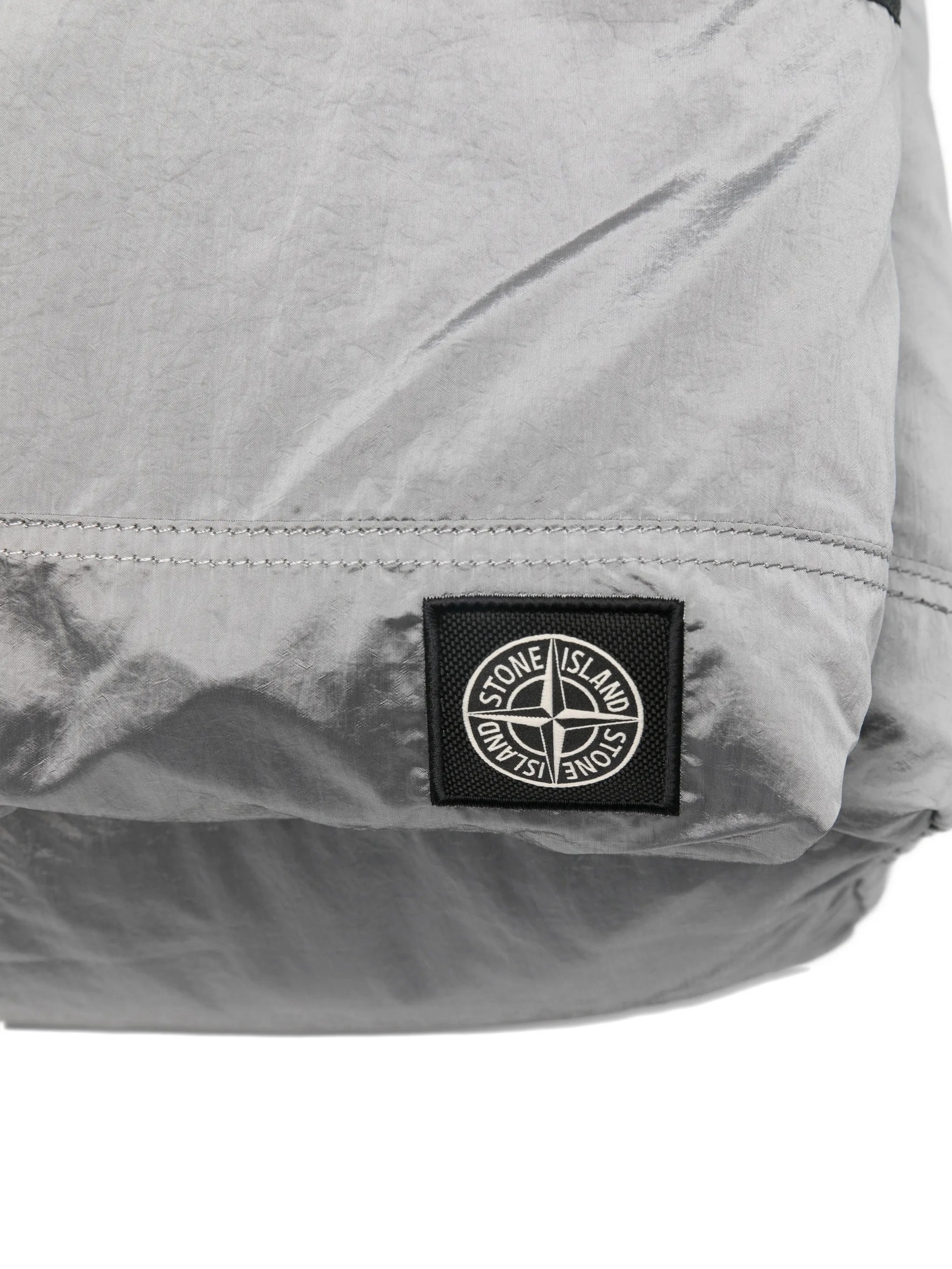 Stone Island Mini Front Zip Pocket Crossbody Bag with Compass Patch, Padded Back & Adjustable Straps - Image 4