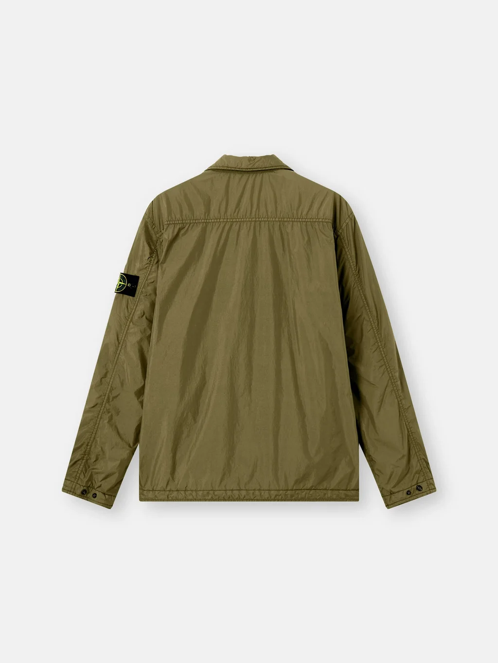 Stone Island Padded Nylon Overshirt with Button Closure and Chest Pocket - Image 6