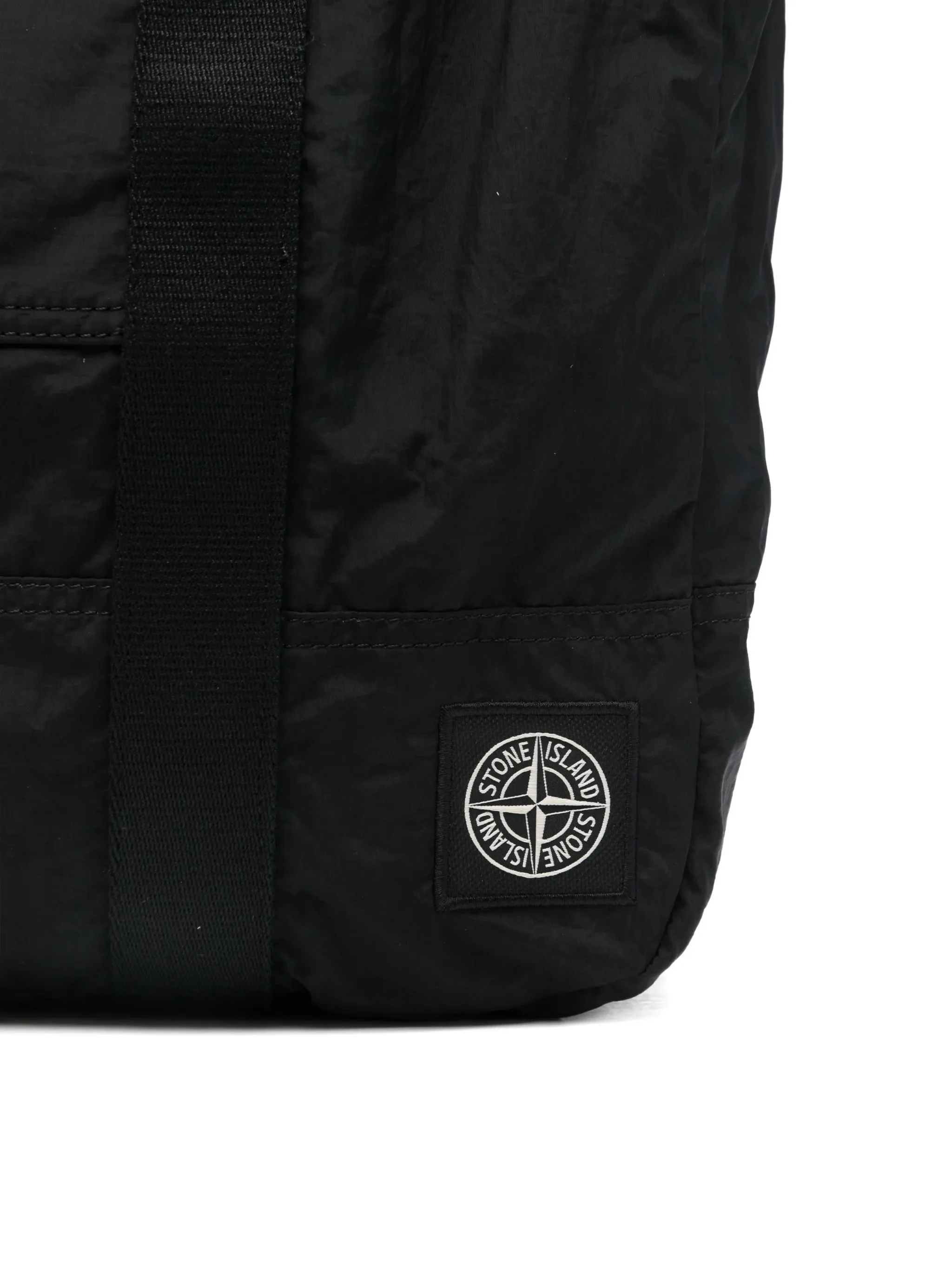 Stone Island Zip Pocket Crossbody Bag with Double Snap, Compass Patch & Adjustable Nylon Handles - Image 4