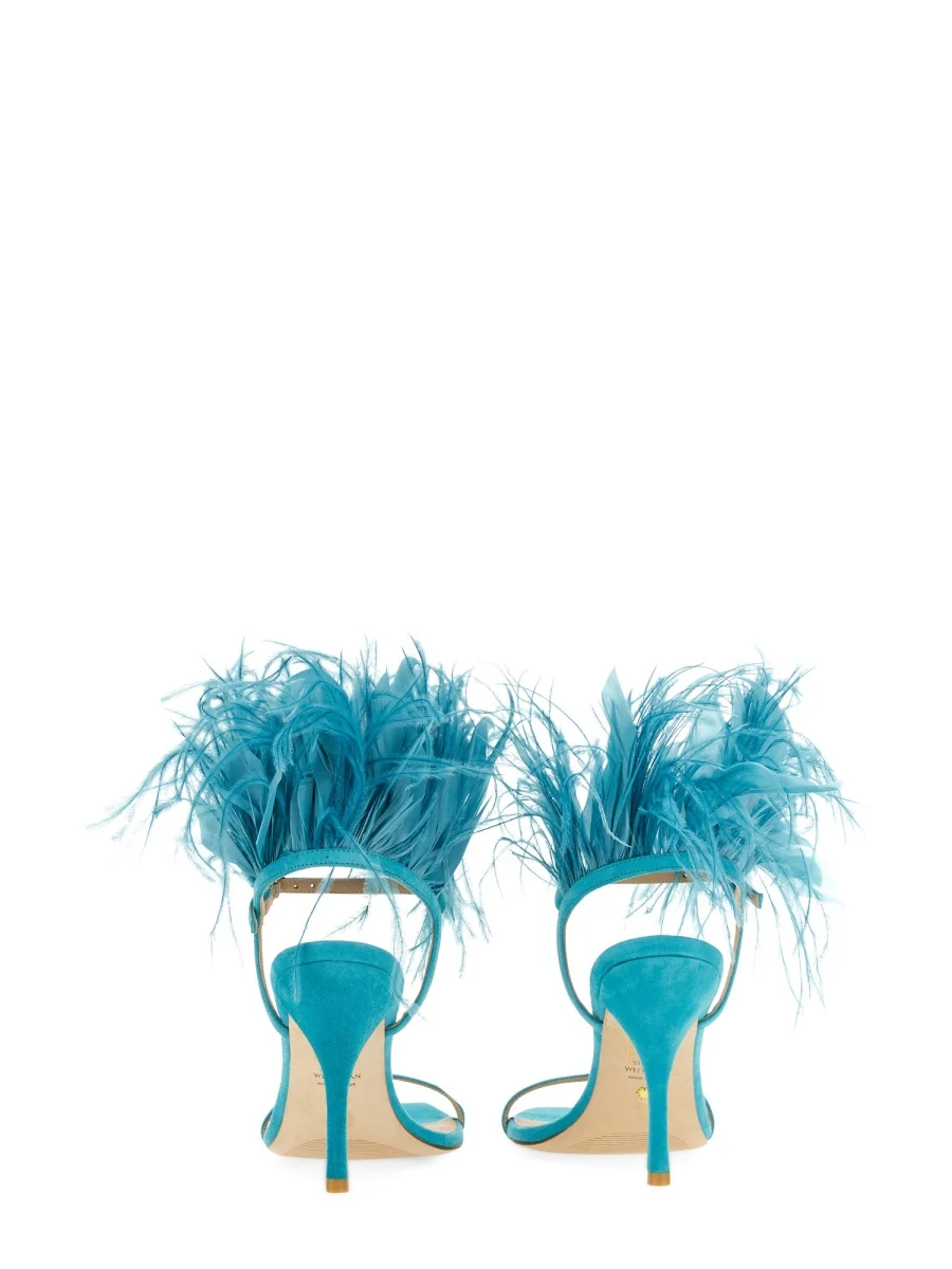 Stuart Weitzman Women’s Mini Sandal Plume 100 - Image 3