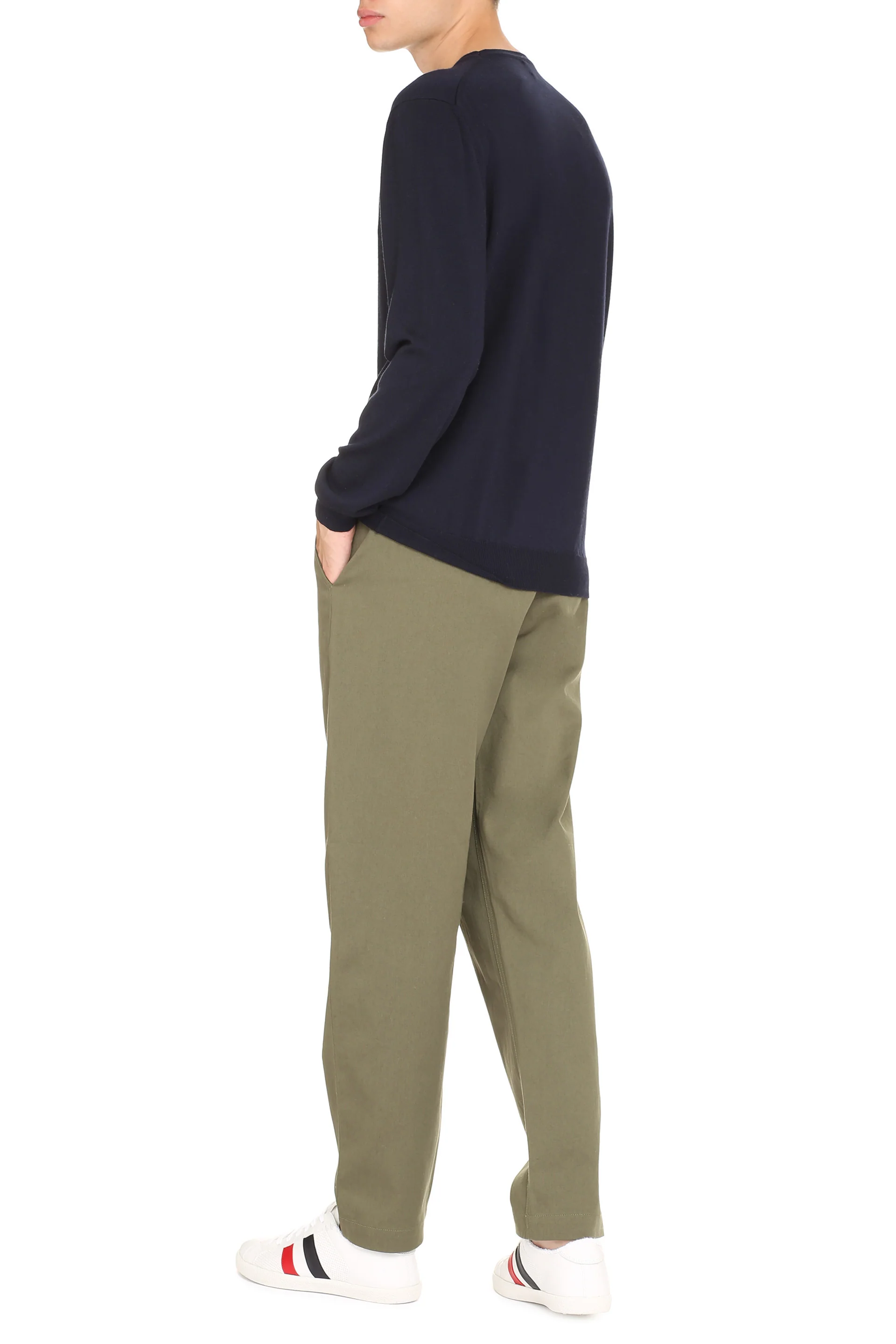 The (alphabet) Extra-Fine Wool Ribbed Knit Pullover - Image 4