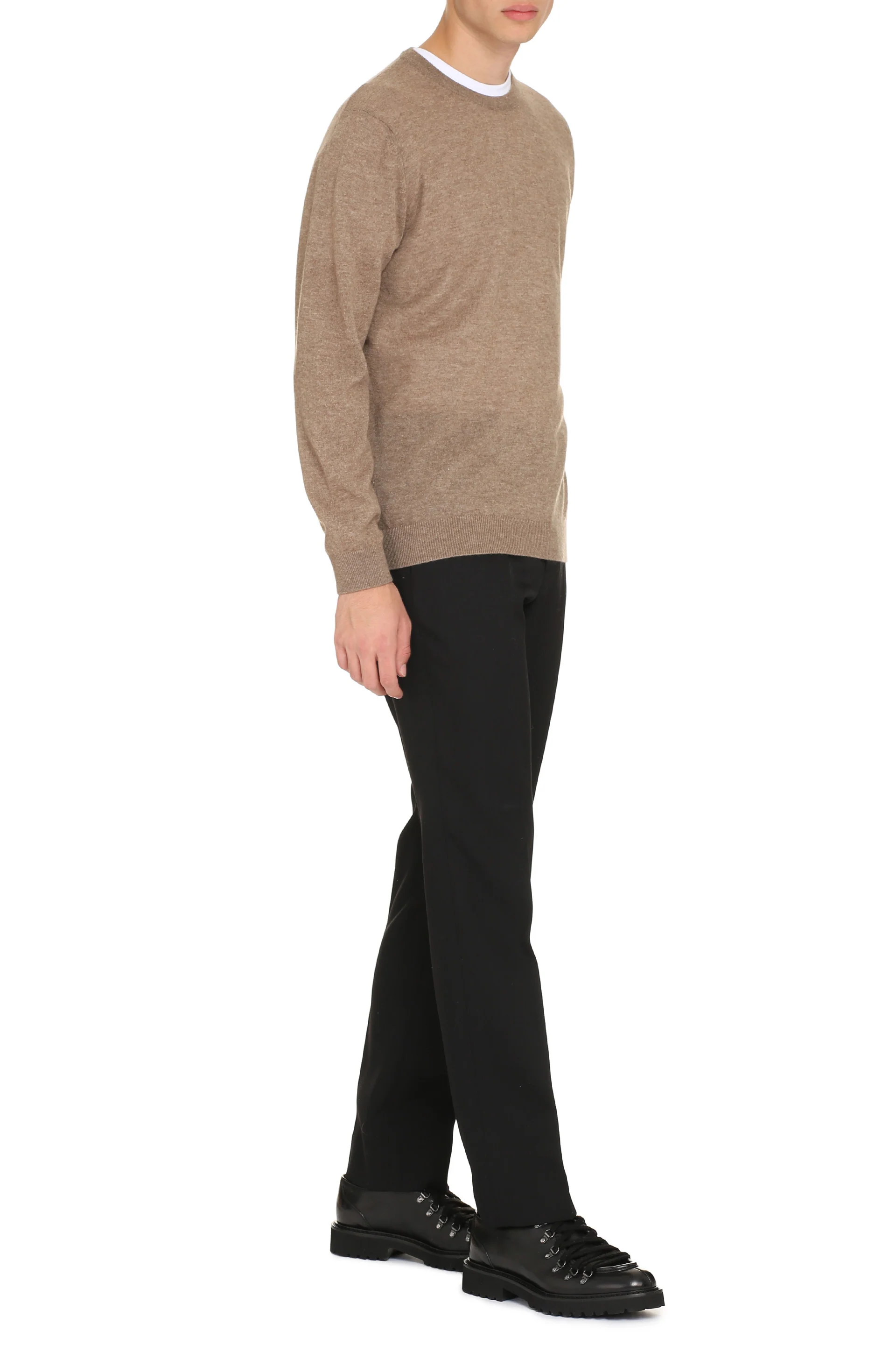 The (alphabet) Ribbed-Edge Cashmere Sweater - Image 3