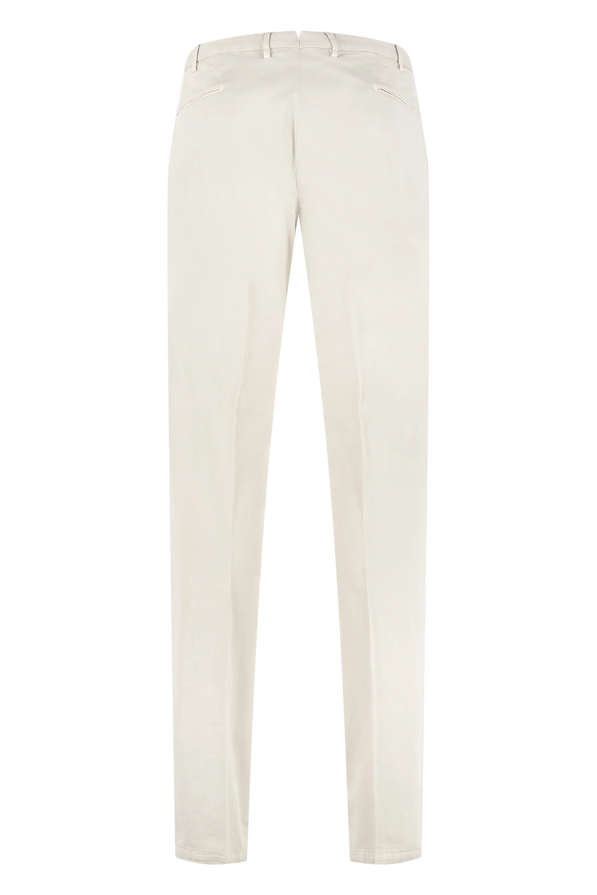 The (alphabet) Stretch Cotton Chino Trousers with Welt Back Pockets - Image 2