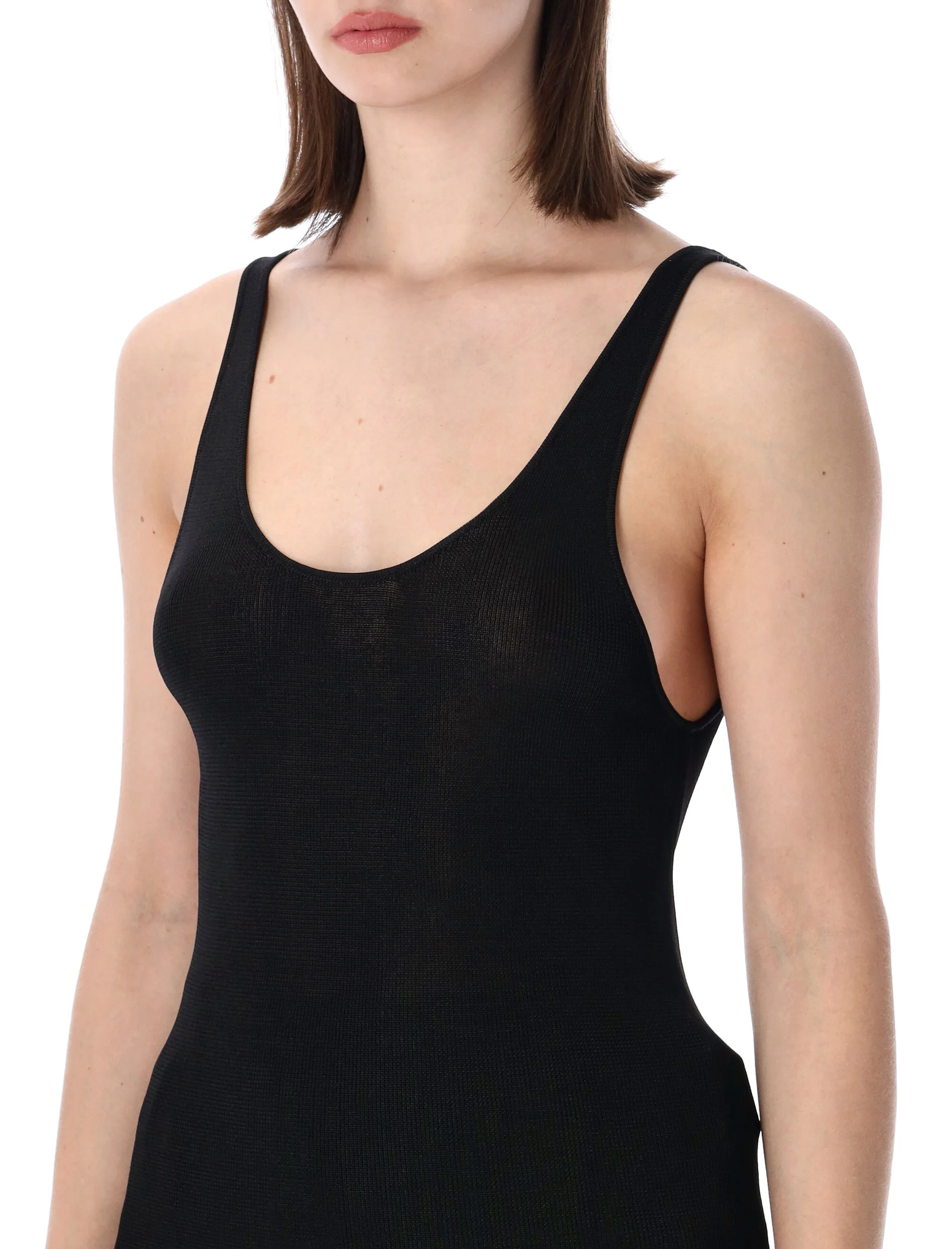 The Frankie Shop Mini Slim Fit Scoop Neck Tank Top - Image 3