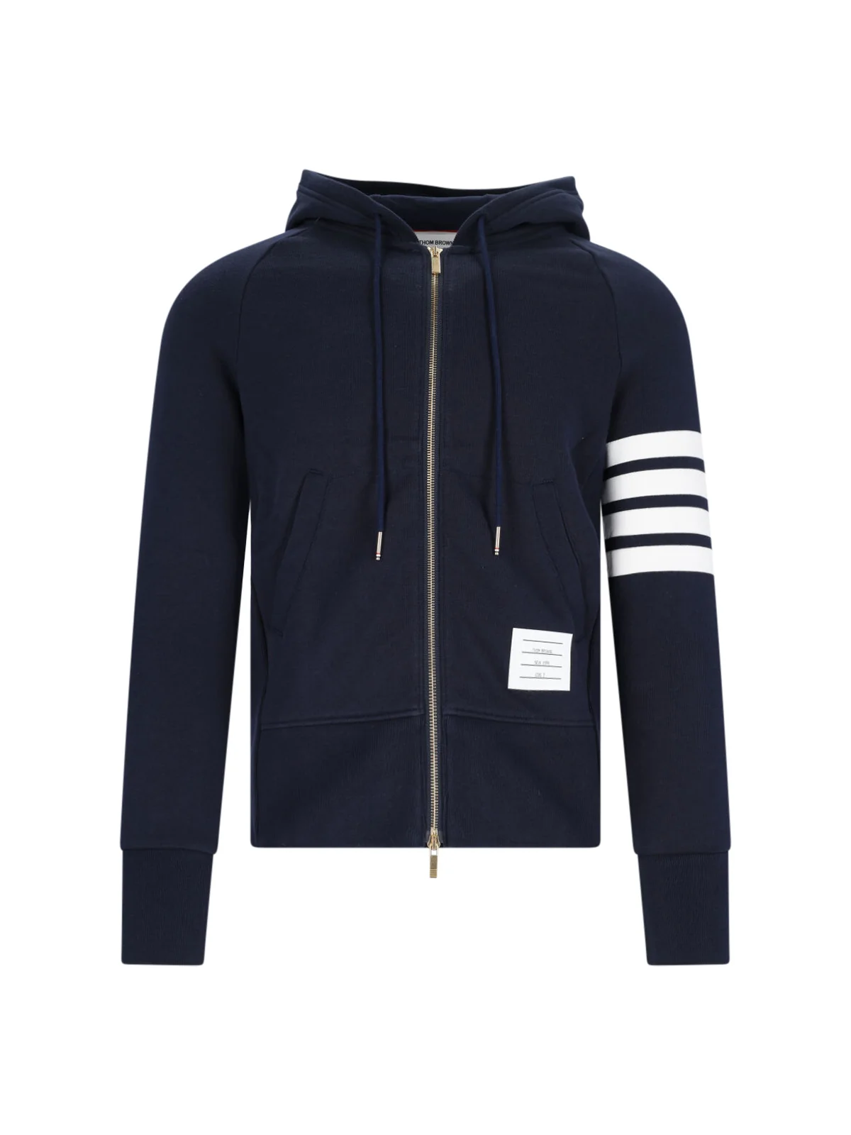 Thom Browne-Inspired 100% Cotton Sweater for Men - Image 2